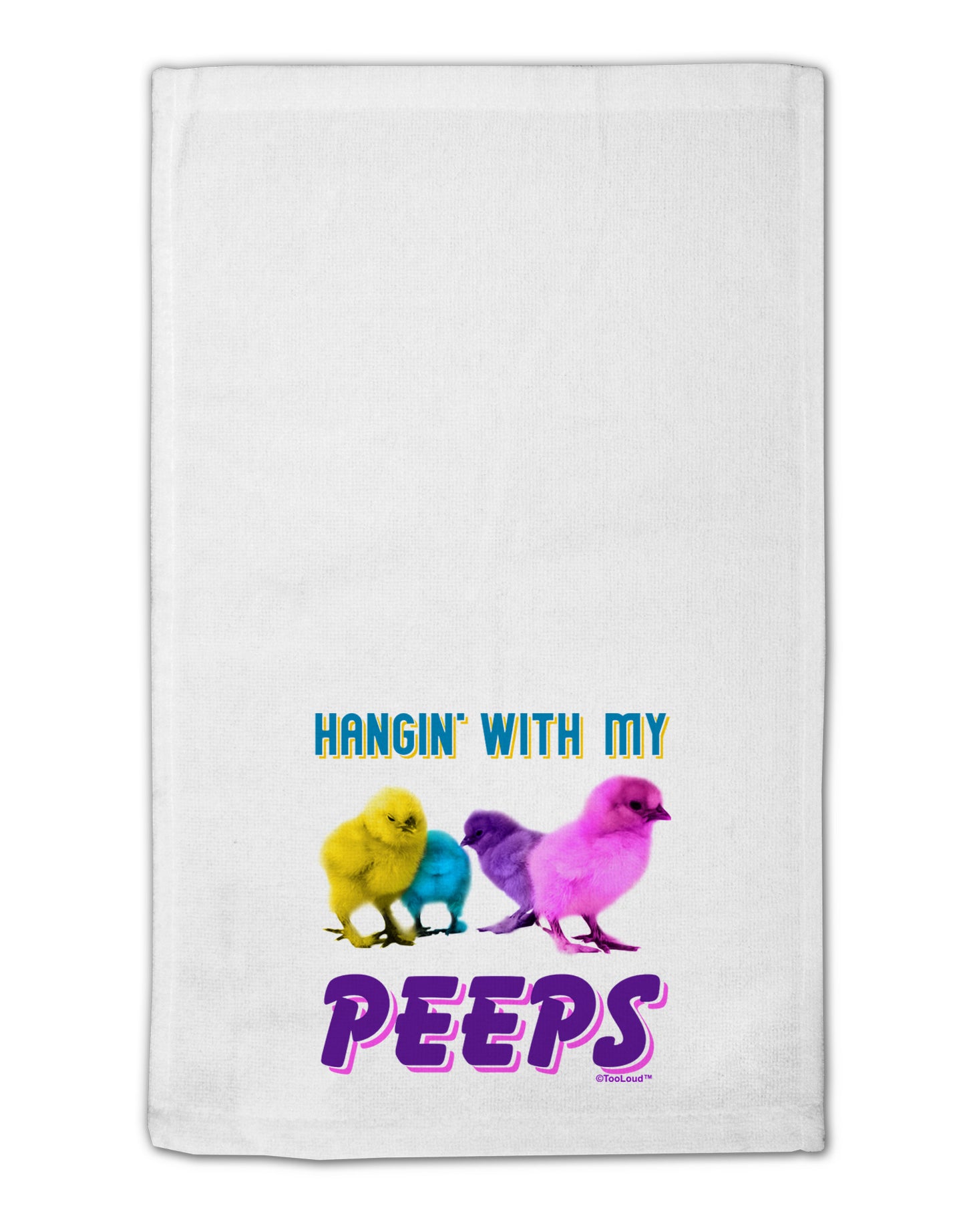 Hangin With My Peeps 11"x18" Dish Fingertip Towel-Fingertip Towel-TooLoud-White-Davson Sales