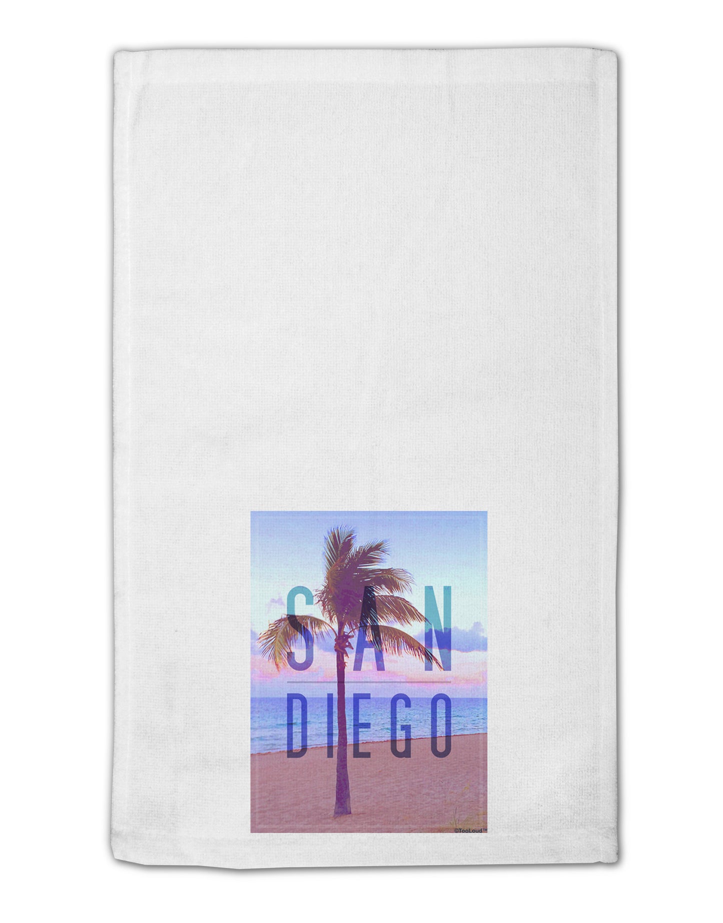 San Diego Beach Filter 11"x18" Dish Fingertip Towel-Fingertip Towel-TooLoud-White-Davson Sales