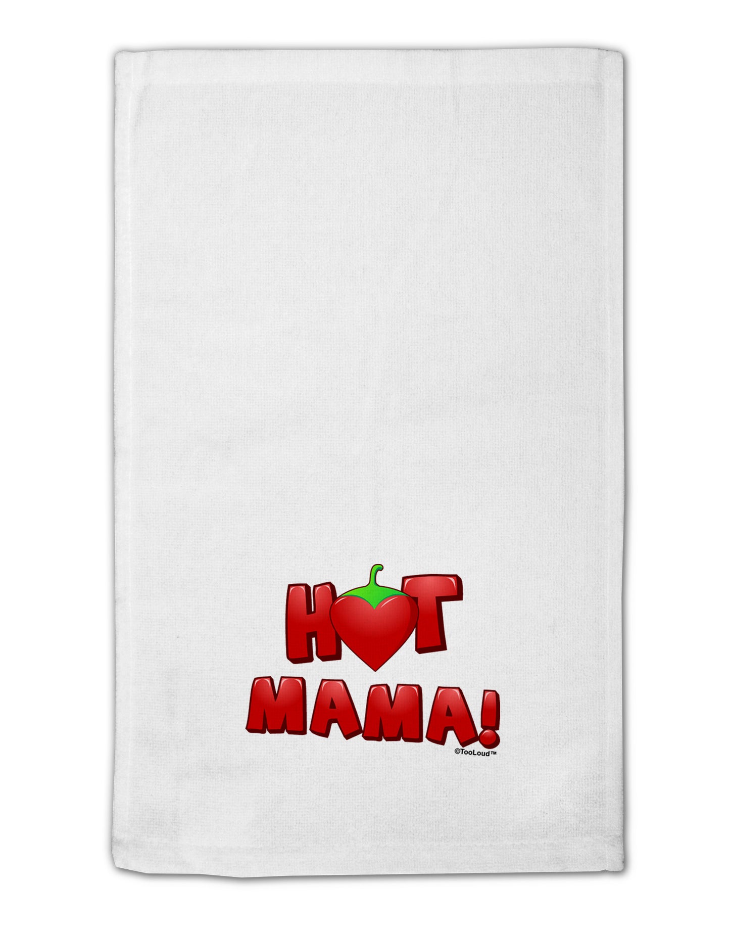Hot Mama Chili Heart 11"x18" Dish Fingertip Towel-Fingertip Towel-TooLoud-White-Davson Sales
