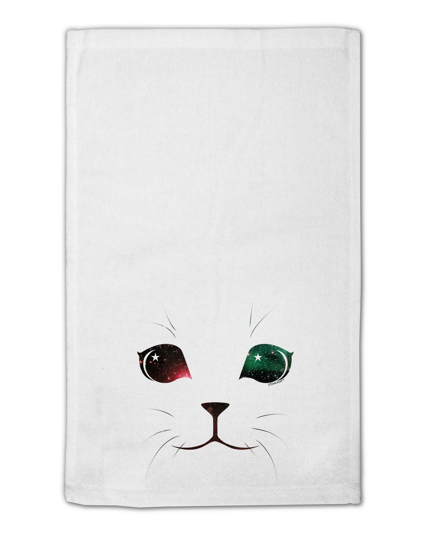Adorable Space Cat 11"x18" Dish Fingertip Towel by TooLoud-Fingertip Towel-TooLoud-White-Davson Sales