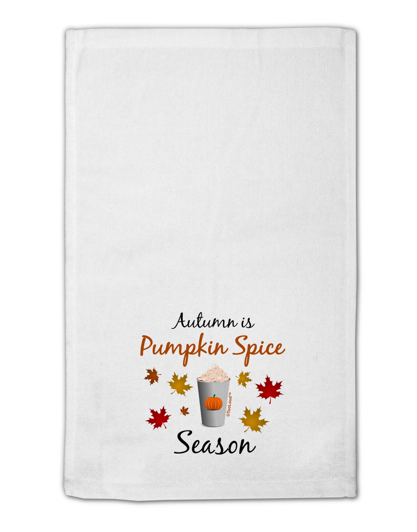 Pumpkin Spice Season 11"x18" Dish Fingertip Towel-Fingertip Towel-TooLoud-White-Davson Sales