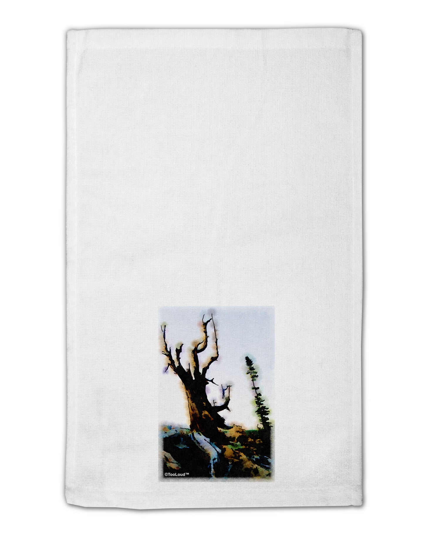 CO Mountain Scenery Watercolor 11"x18" Dish Fingertip Towel by TooLoud-Fingertip Towel-TooLoud-White-Davson Sales