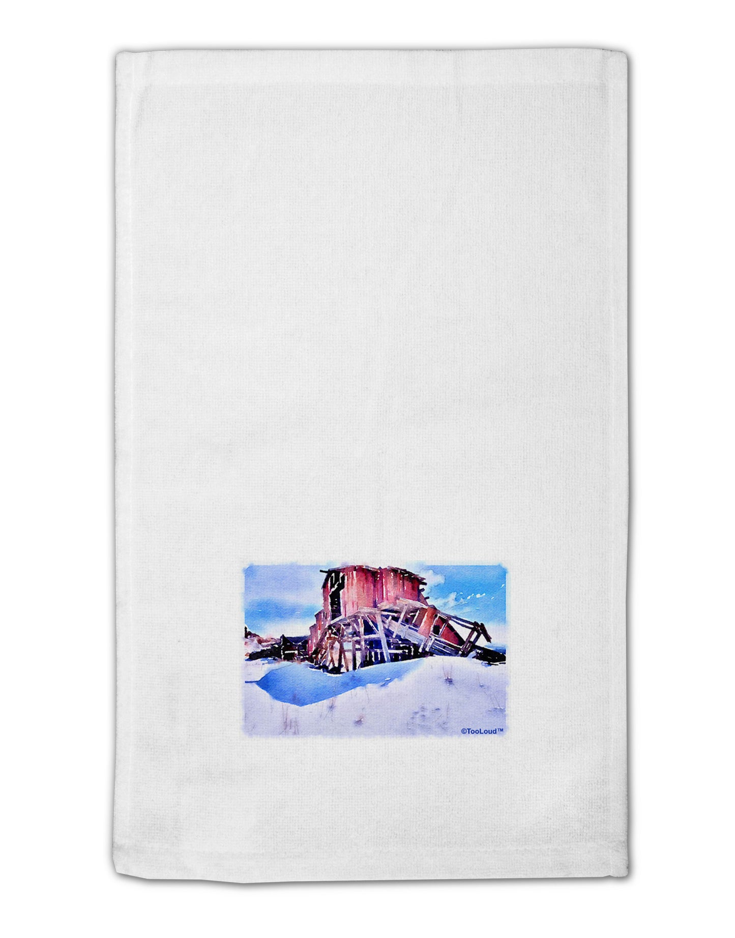 TooLoud Victor Mines Colorado Watercolor 11"x18" Dish Fingertip Towel-Fingertip Towel-TooLoud-White-Davson Sales