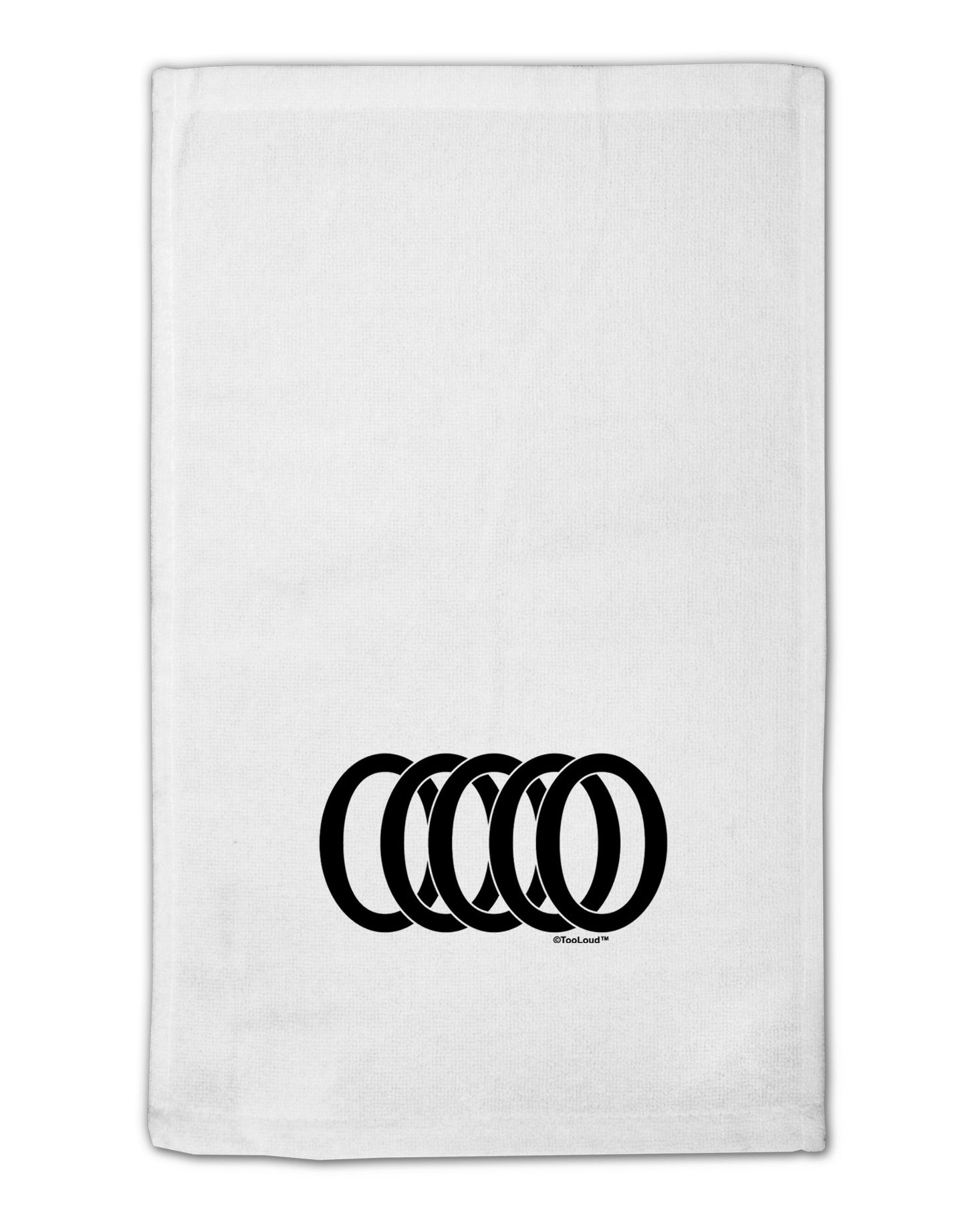 Five Golden Rings 11"x18" Dish Fingertip Towel-Fingertip Towel-TooLoud-White-Davson Sales