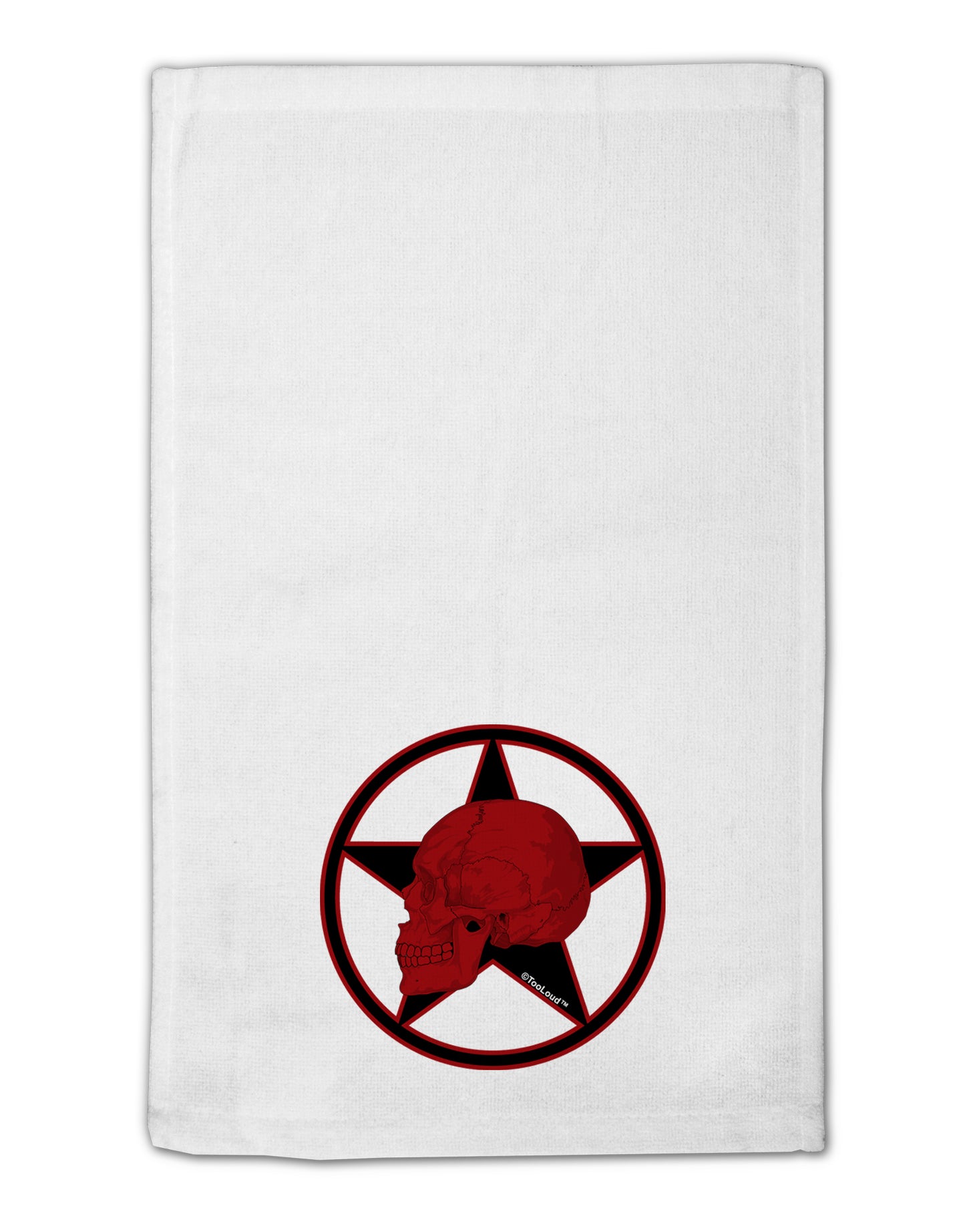 Blood Red Skull 11"x18" Dish Fingertip Towel by TooLoud-Fingertip Towel-TooLoud-White-Davson Sales