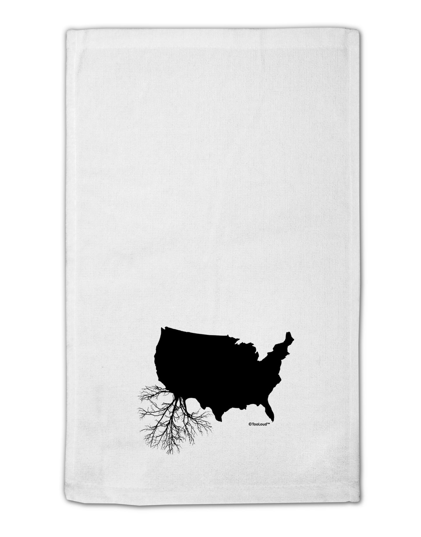 American Roots Design 11"x18" Dish Fingertip Towel by TooLoud-Fingertip Towel-TooLoud-White-Davson Sales