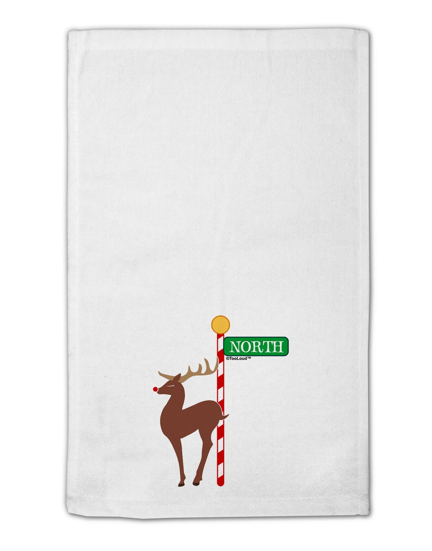 Rudolf Ratchet Reindeer Color 11"x18" Dish Fingertip Towel-Fingertip Towel-TooLoud-White-Davson Sales