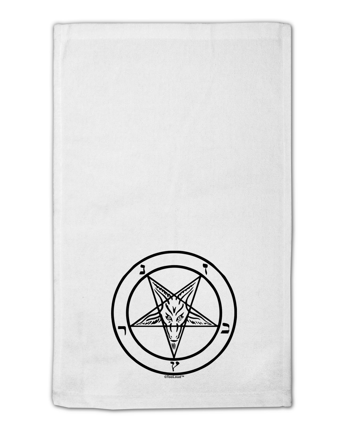Sigil of Baphomet 11"x18" Dish Fingertip Towel by TooLoud-TooLoud-White-Davson Sales
