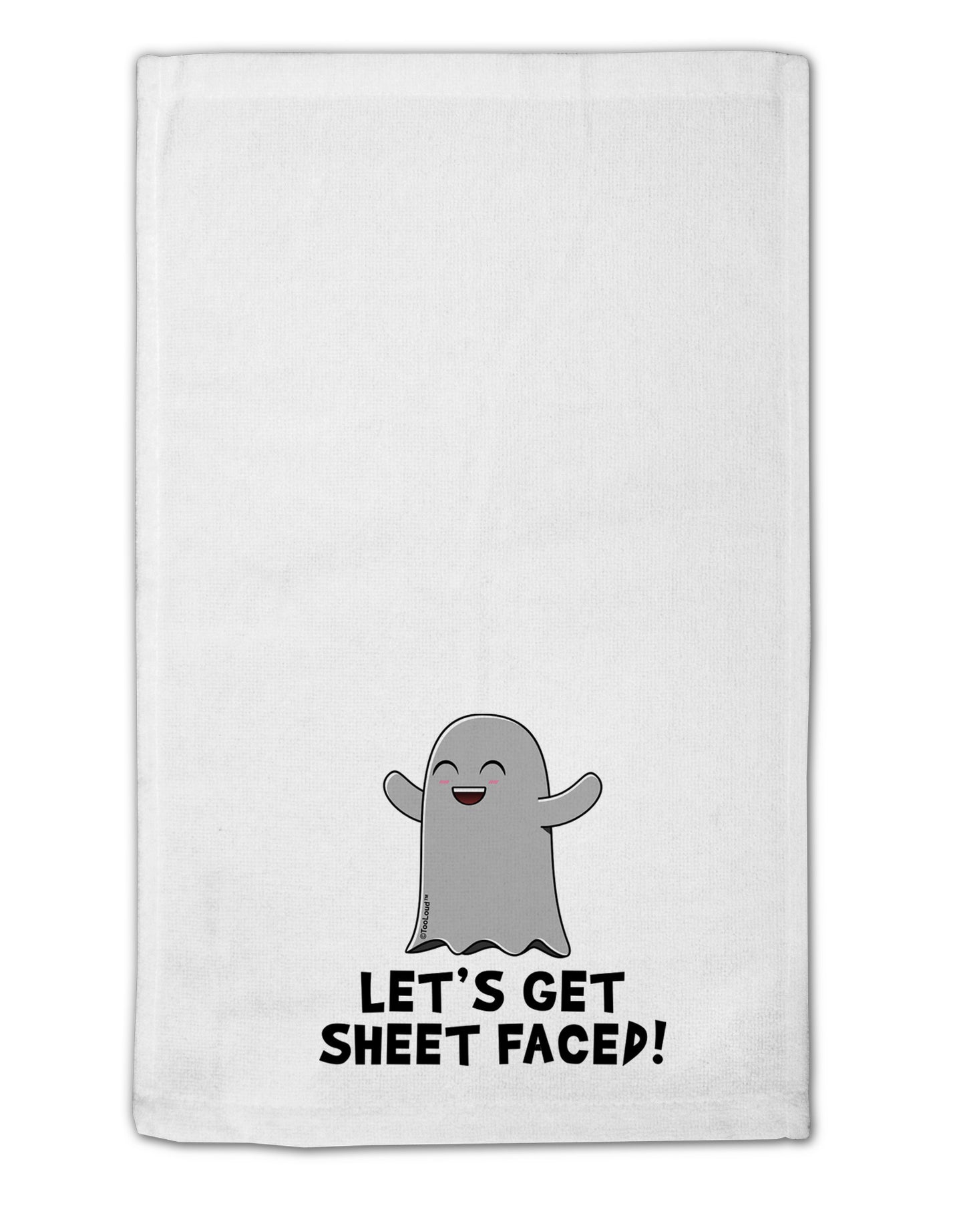 Let's Get Sheet Faced 11"x18" Dish Fingertip Towel by TooLoud-Fingertip Towel-TooLoud-White-Davson Sales