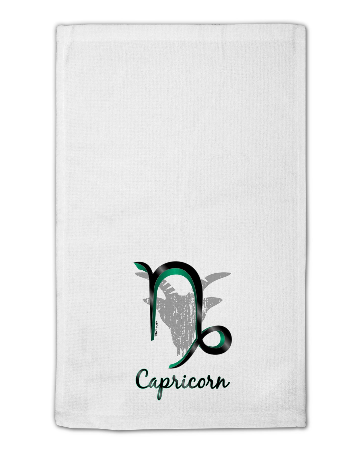 Capricorn Symbol 11"x18" Dish Fingertip Towel-Fingertip Towel-TooLoud-White-Davson Sales