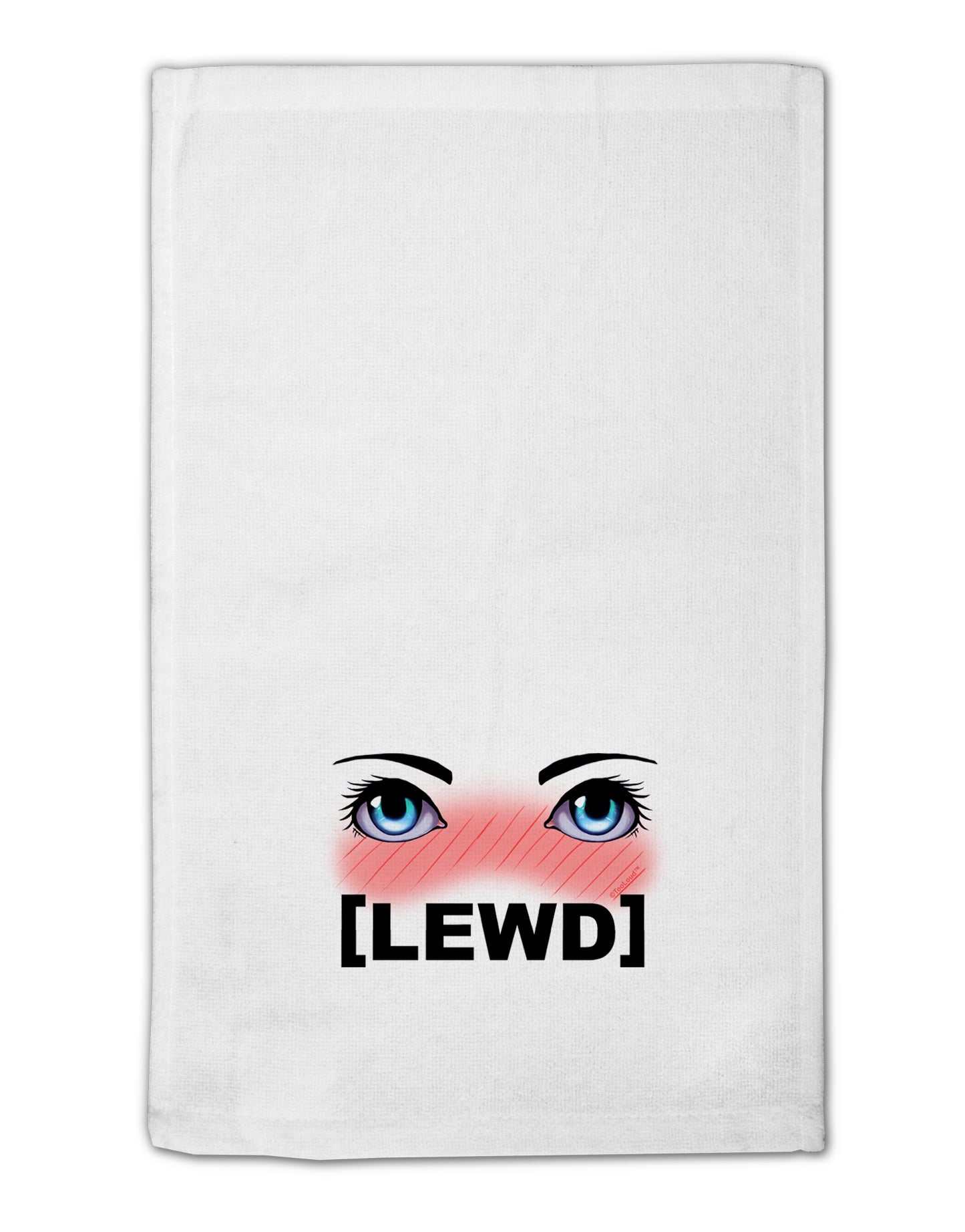 Blushing Anime Eyes Lewd 11"x18" Dish Fingertip Towel by TooLoud-Fingertip Towel-TooLoud-White-Davson Sales