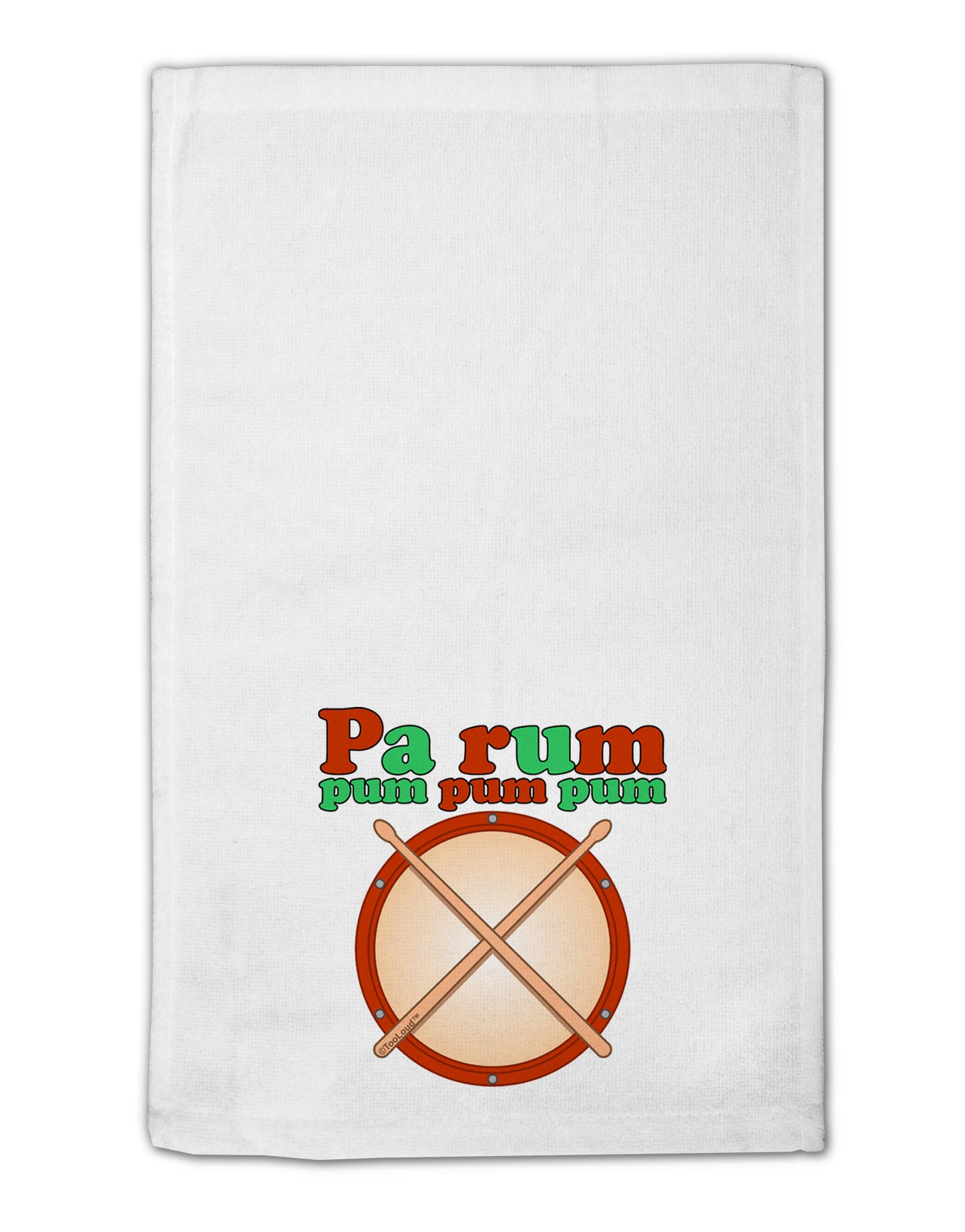 Pa Rum Pum Pum Pum 11"x18" Dish Fingertip Towel-Fingertip Towel-TooLoud-White-Davson Sales