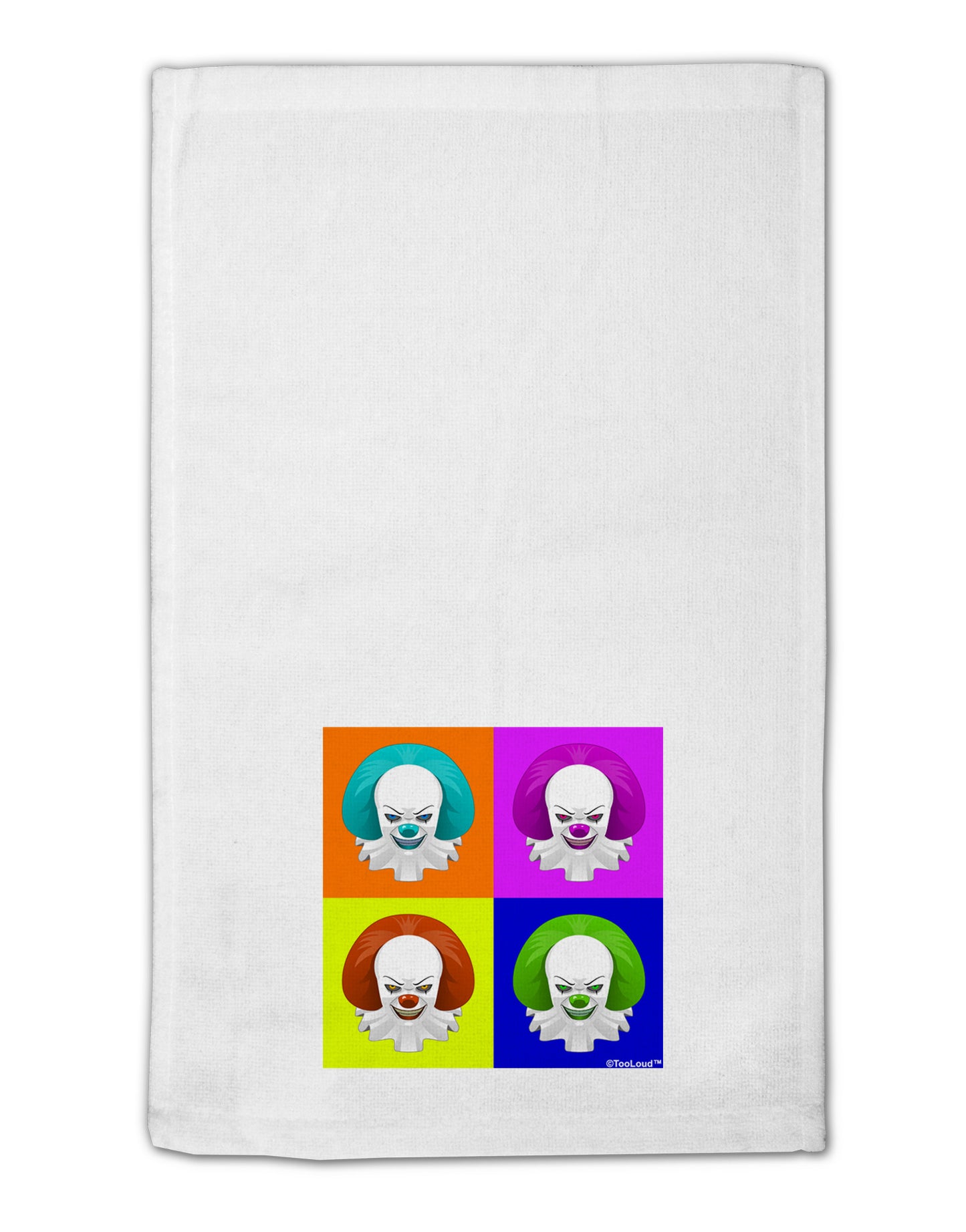 Clown Face Pop Art 11"x18" Dish Fingertip Towel-Fingertip Towel-TooLoud-White-Davson Sales