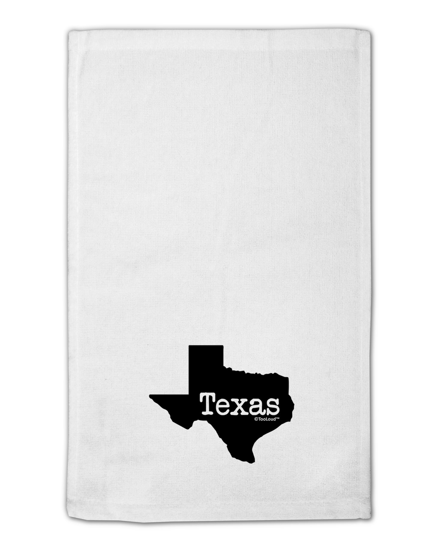 Texas - United States Shape 11"x18" Dish Fingertip Towel by TooLoud-Fingertip Towel-TooLoud-White-Davson Sales