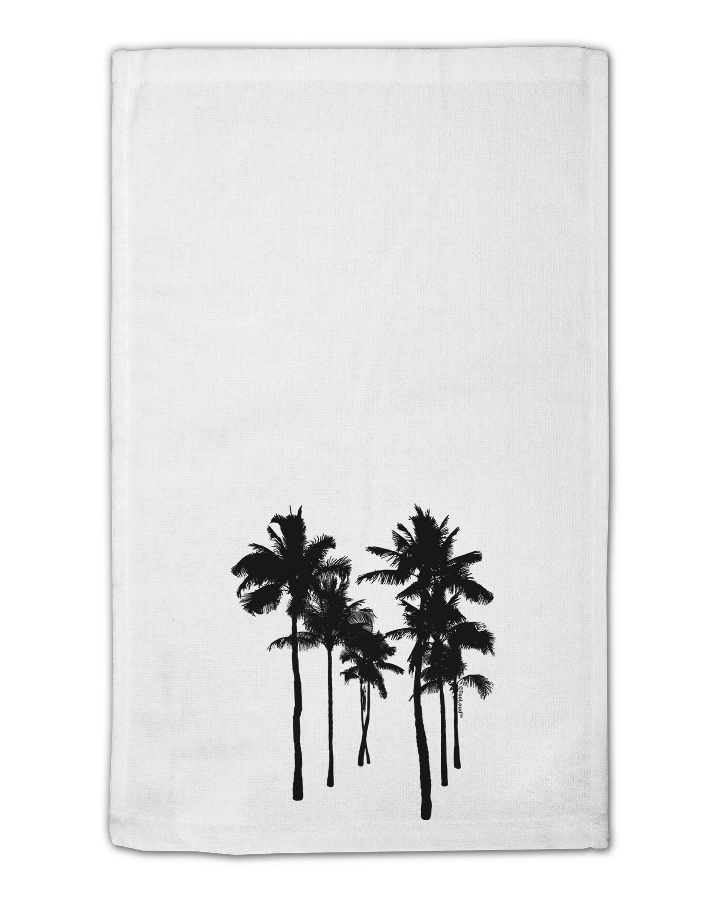 Palm Rows Silhouette 11"x18" Dish Fingertip Towel-Fingertip Towel-TooLoud-White-Davson Sales