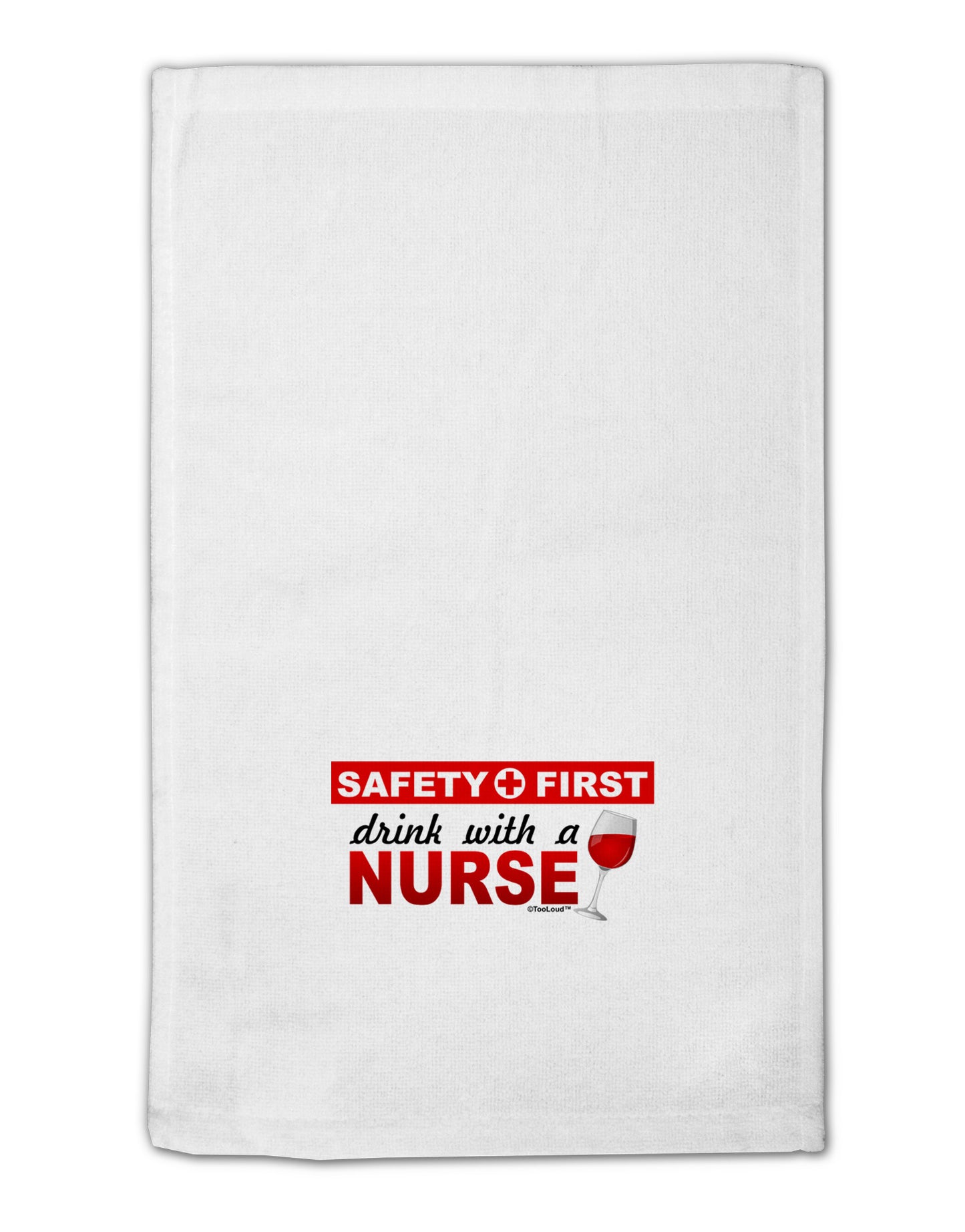Drink With A Nurse 11"x18" Dish Fingertip Towel-Fingertip Towel-TooLoud-White-Davson Sales