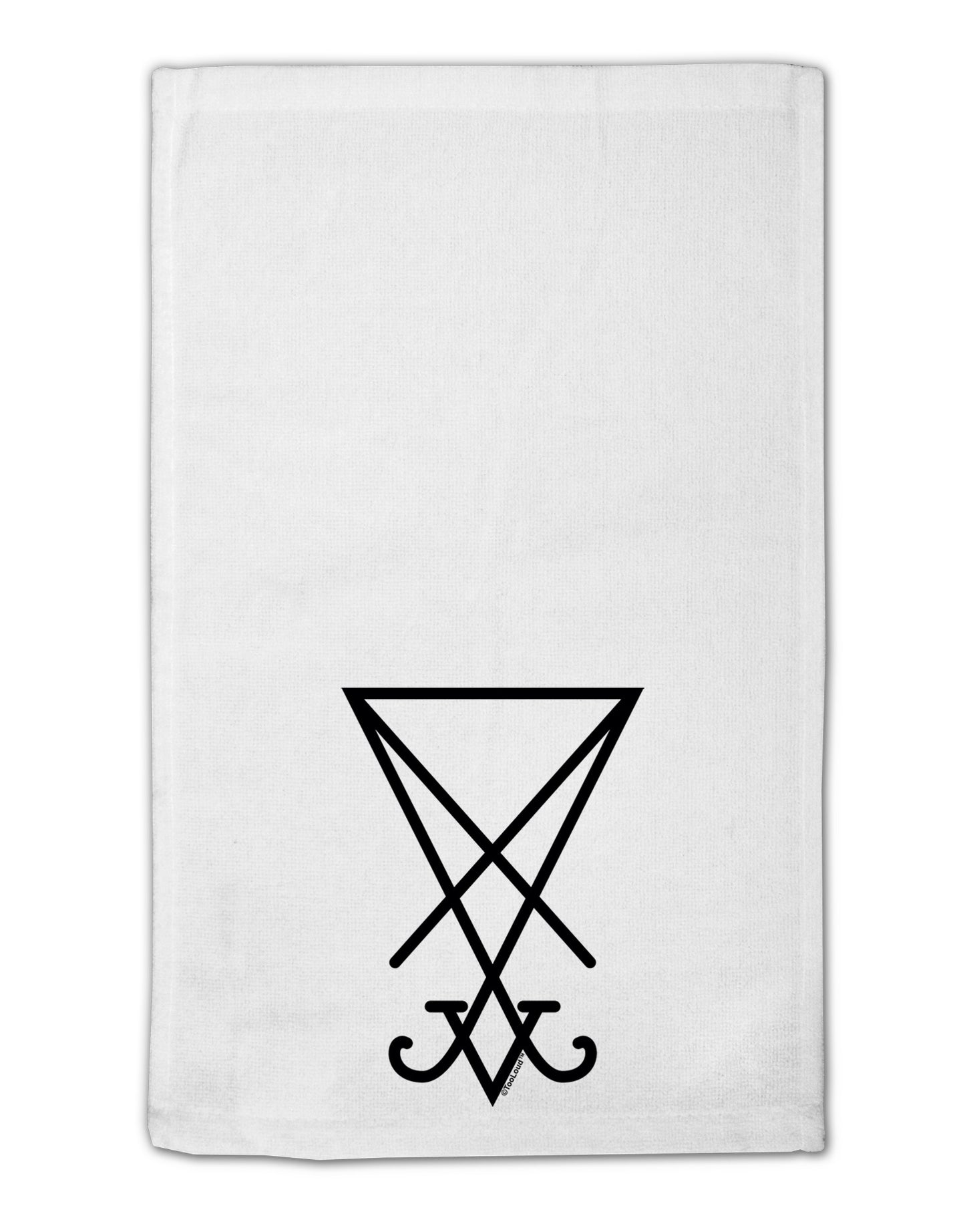 Sigil of Lucifer - Seal of Satan 11"x18" Dish Fingertip Towel-Fingertip Towel-TooLoud-White-Davson Sales