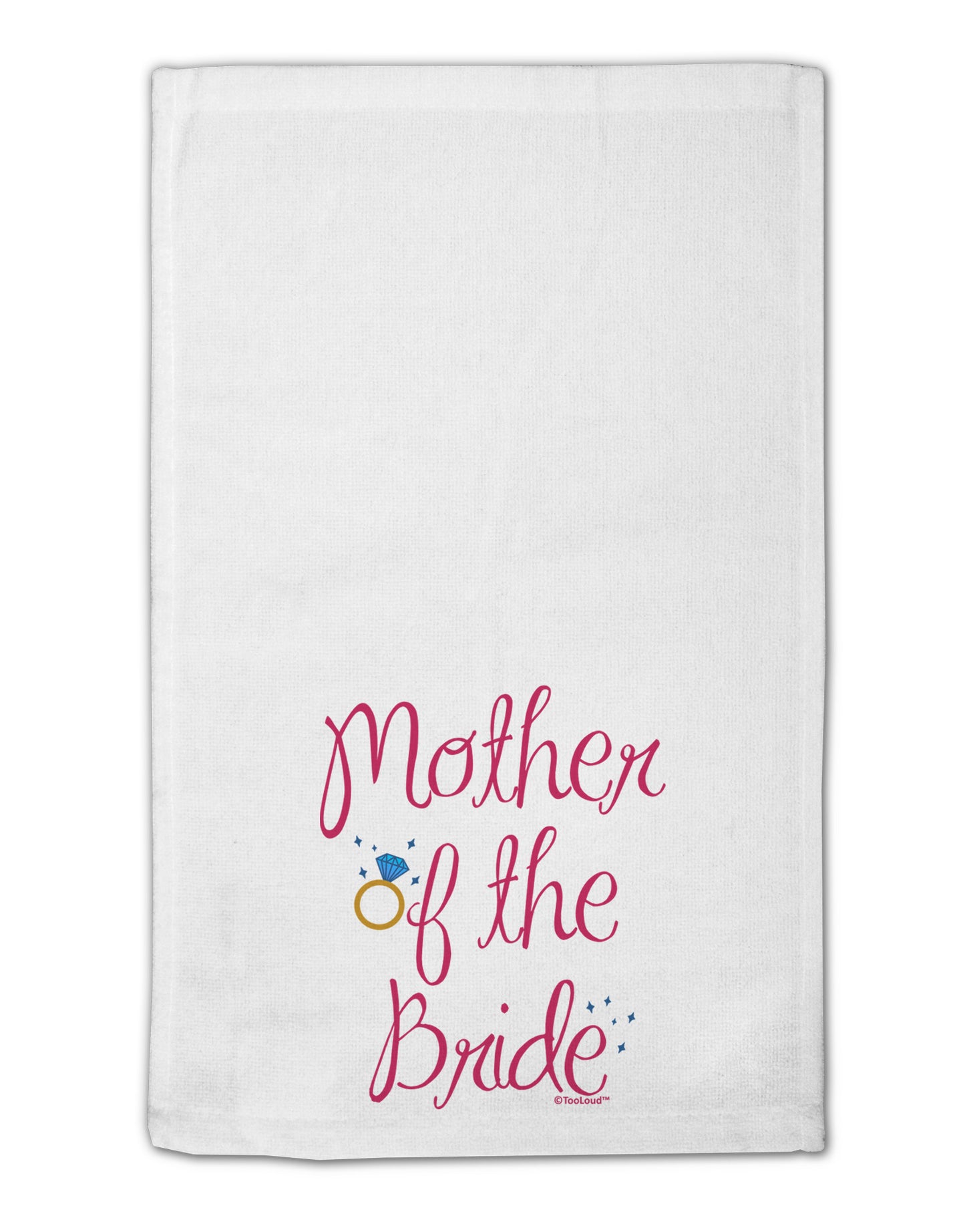 Mother of the Bride - Diamond - Color 11"x18" Dish Fingertip Towel-Fingertip Towel-TooLoud-White-Davson Sales