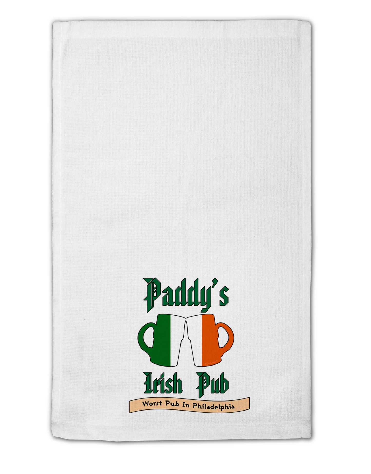 Paddy's Irish Pub 11"x18" Dish Fingertip Towel by TooLoud-Kitchen Towels-TooLoud-White-Davson Sales