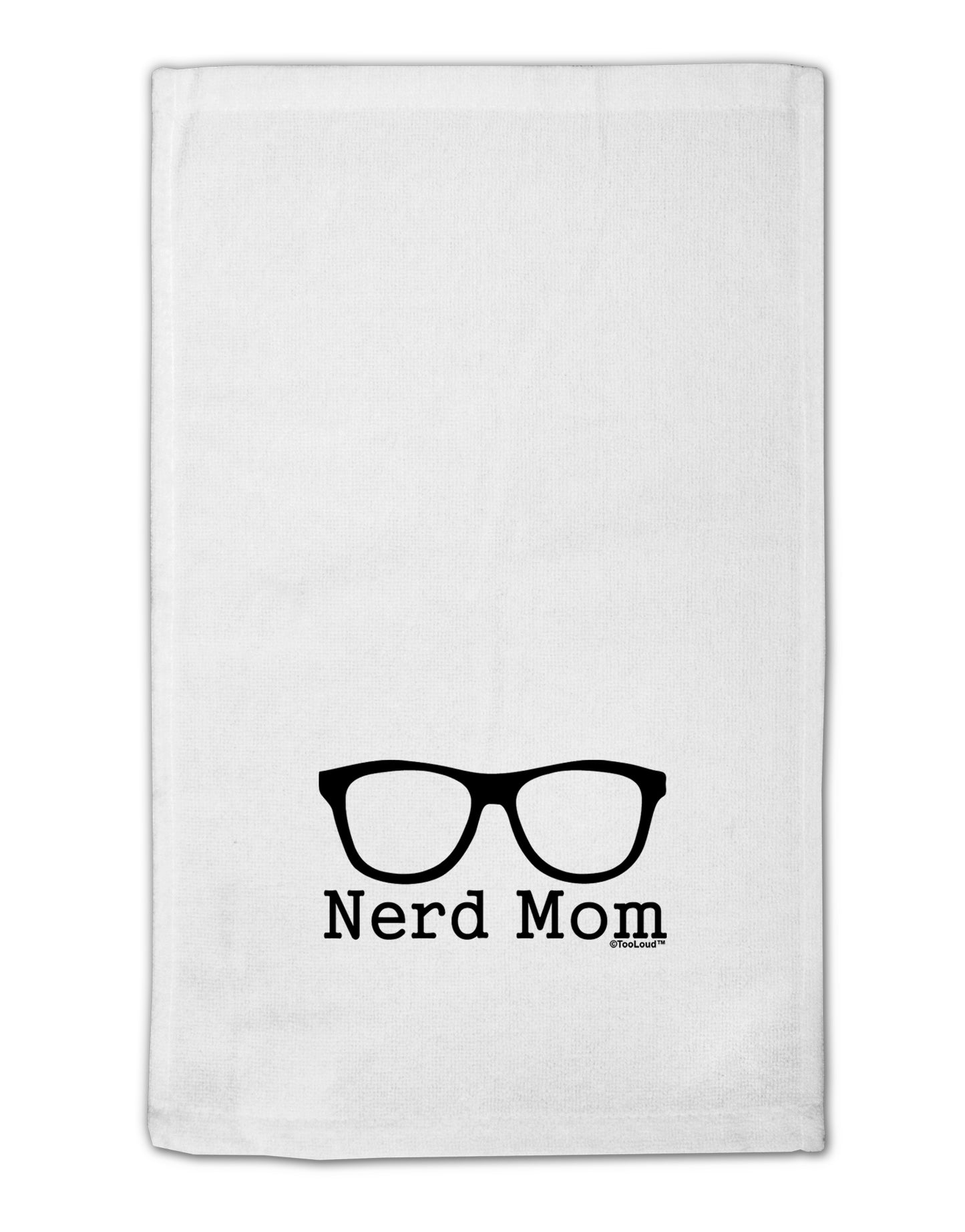 Nerd Mom - Glasses 11"x18" Dish Fingertip Towel by TooLoud-Fingertip Towel-TooLoud-White-Davson Sales