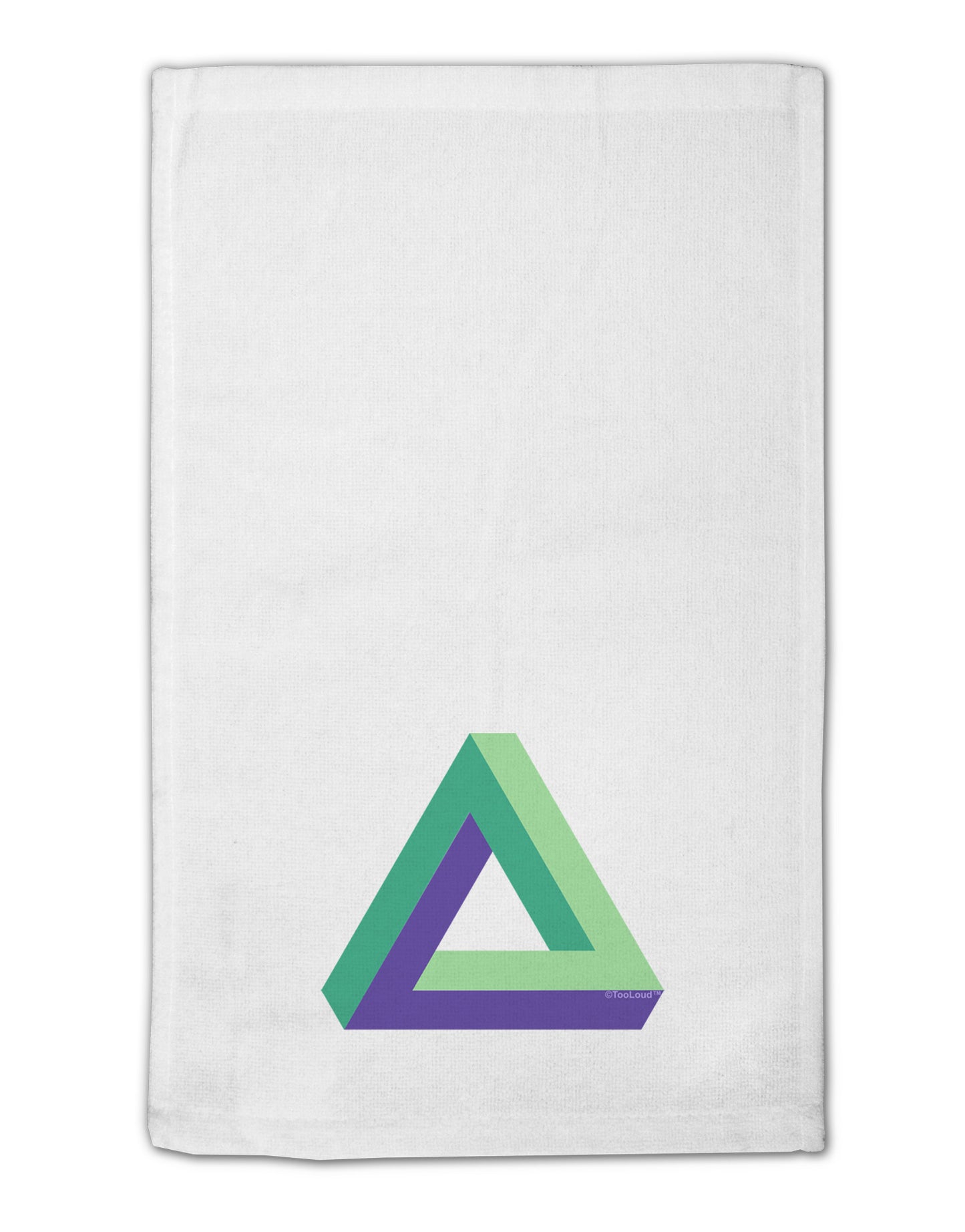 Impossible Triangle Loop 11"x18" Dish Fingertip Towel-Fingertip Towel-TooLoud-White-Davson Sales
