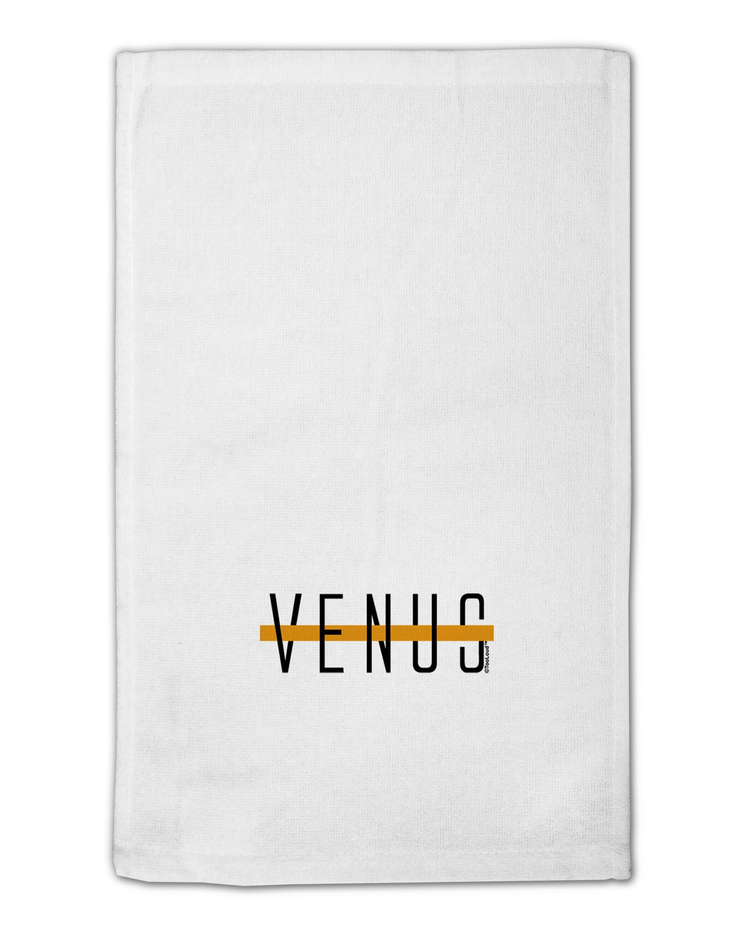 Planet Venus Text Only 11"x18" Dish Fingertip Towel by TooLoud-Fingertip Towel-TooLoud-White-Davson Sales