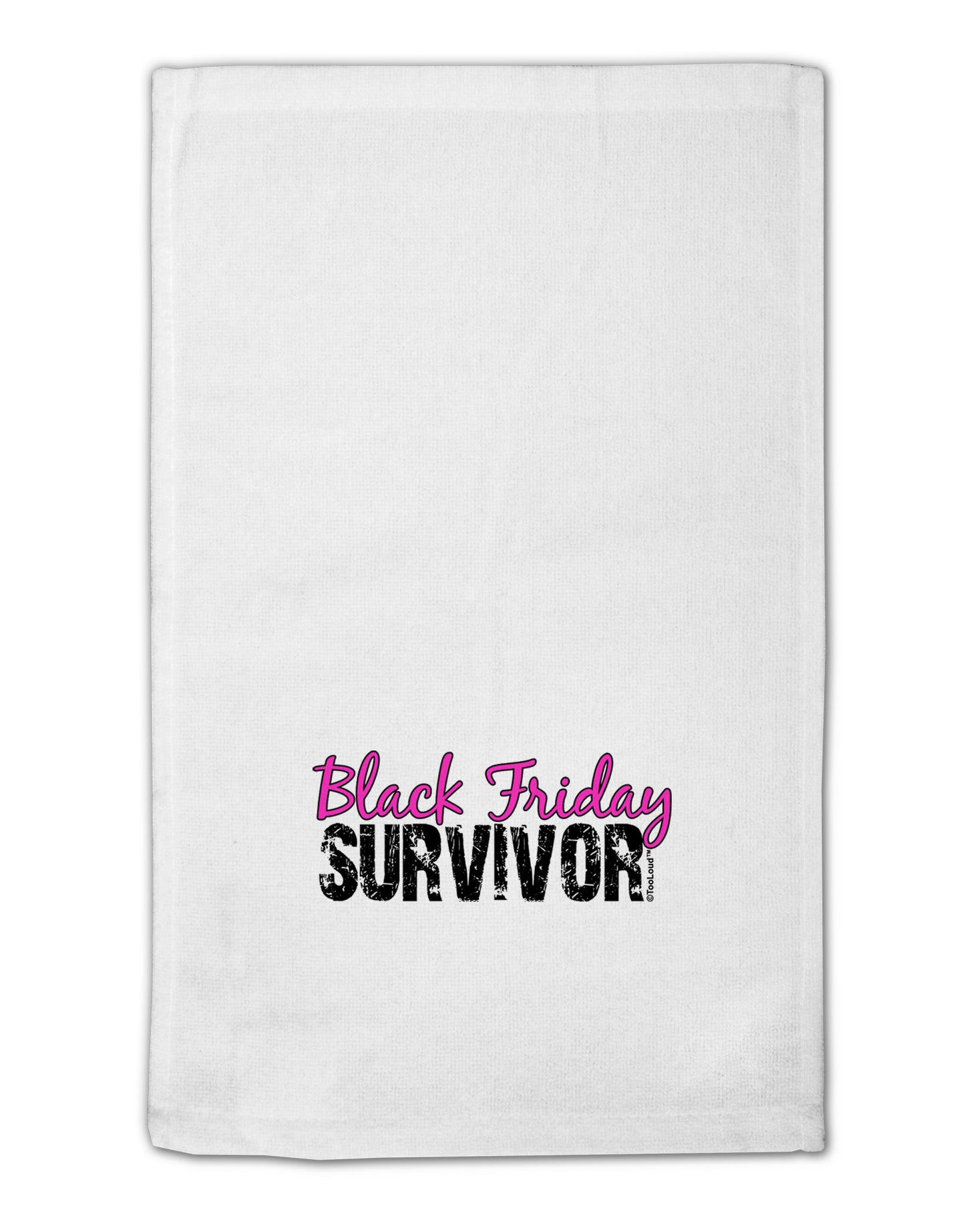 Black Friday Survivor 11"x18" Dish Fingertip Towel-Fingertip Towel-TooLoud-White-Davson Sales