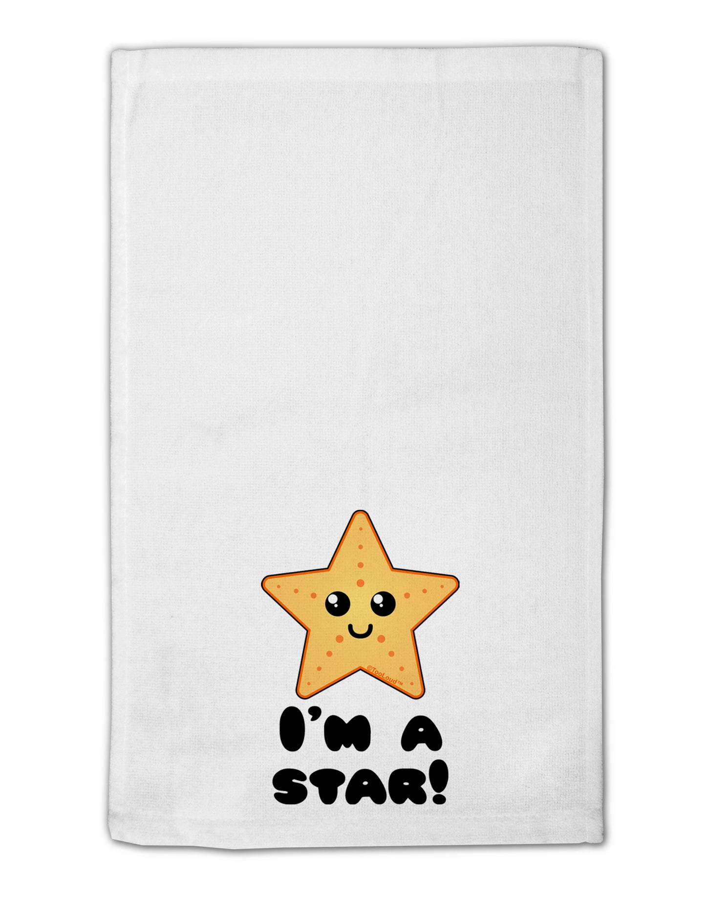 Cute Starfish - I am a Star 11"x18" Dish Fingertip Towel by TooLoud-Fingertip Towel-TooLoud-White-Davson Sales