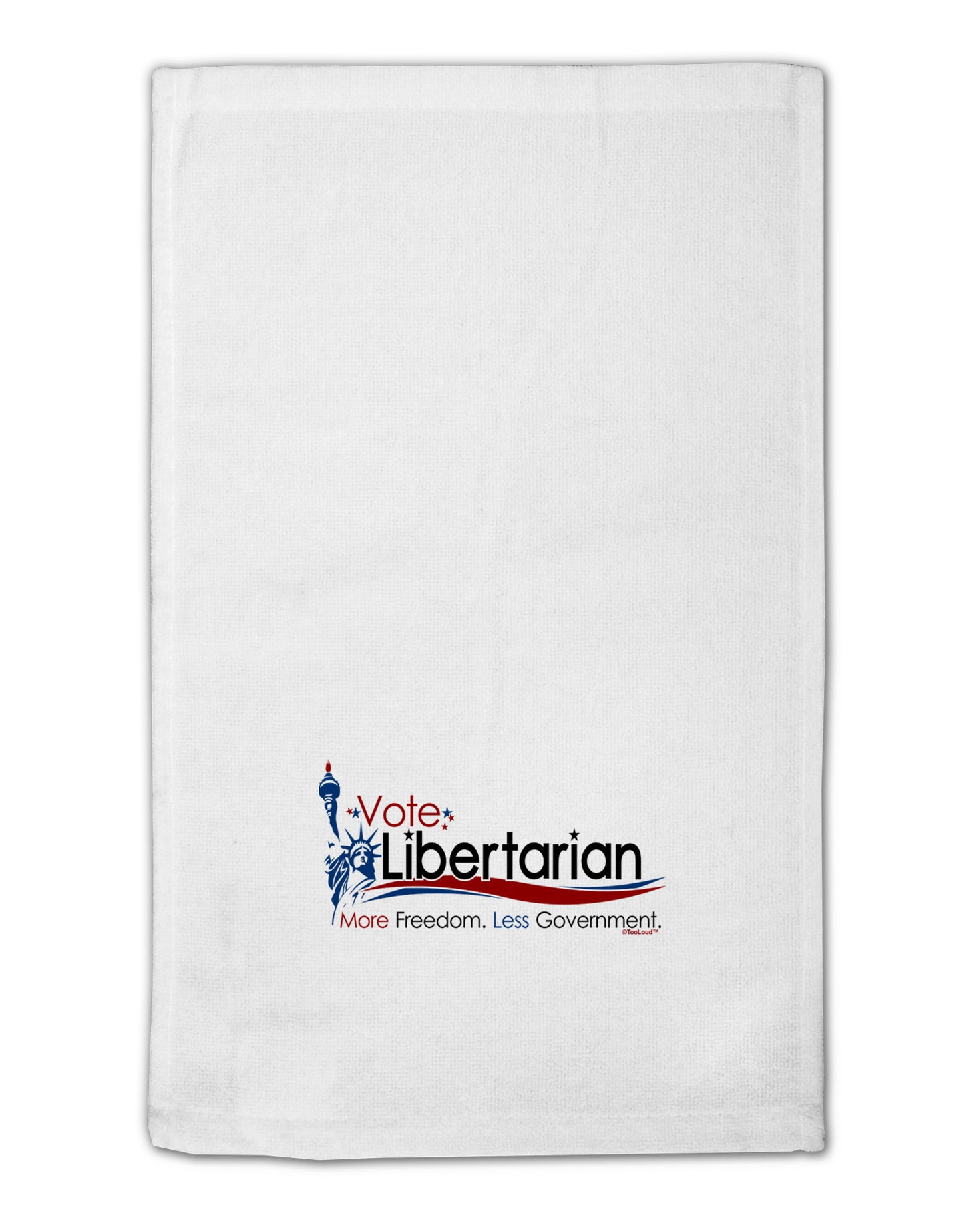 Libertarian Slogan 11"x18" Dish Fingertip Towel-Fingertip Towel-TooLoud-White-Davson Sales
