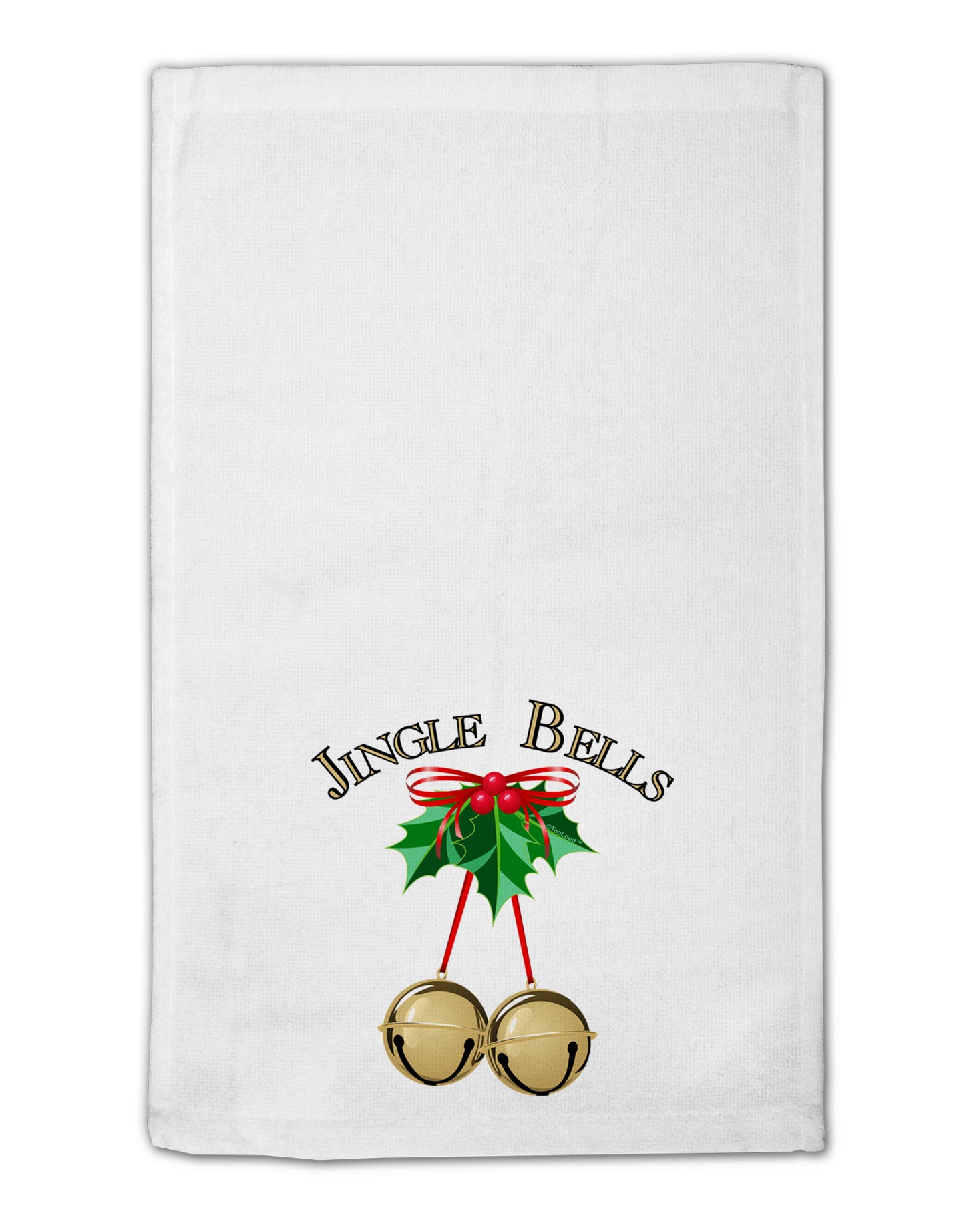 Jingle Bells 11"x18" Dish Fingertip Towel by TooLoud-Fingertip Towel-TooLoud-White-Davson Sales