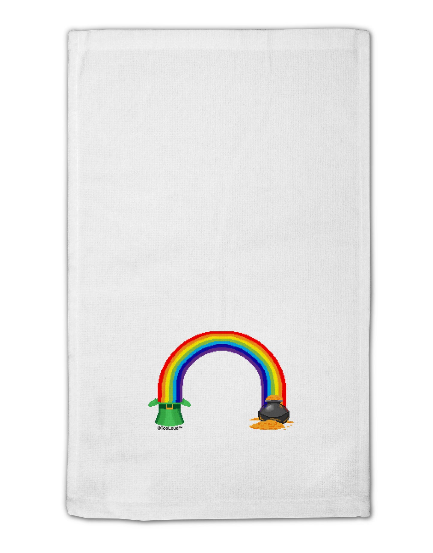 Pixel Pot of Gold 11"x18" Dish Fingertip Towel-Fingertip Towel-TooLoud-White-Davson Sales