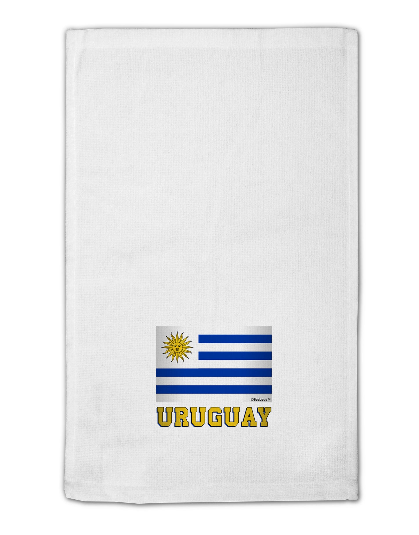 Uruguay Flag 11"x18" Dish Fingertip Towel-Fingertip Towel-TooLoud-White-Davson Sales