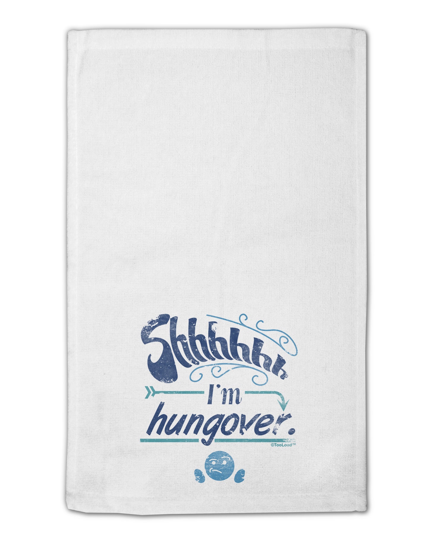 Shhh Im Hungover Funny 11"x18" Dish Fingertip Towel by TooLoud-TooLoud-White-Davson Sales