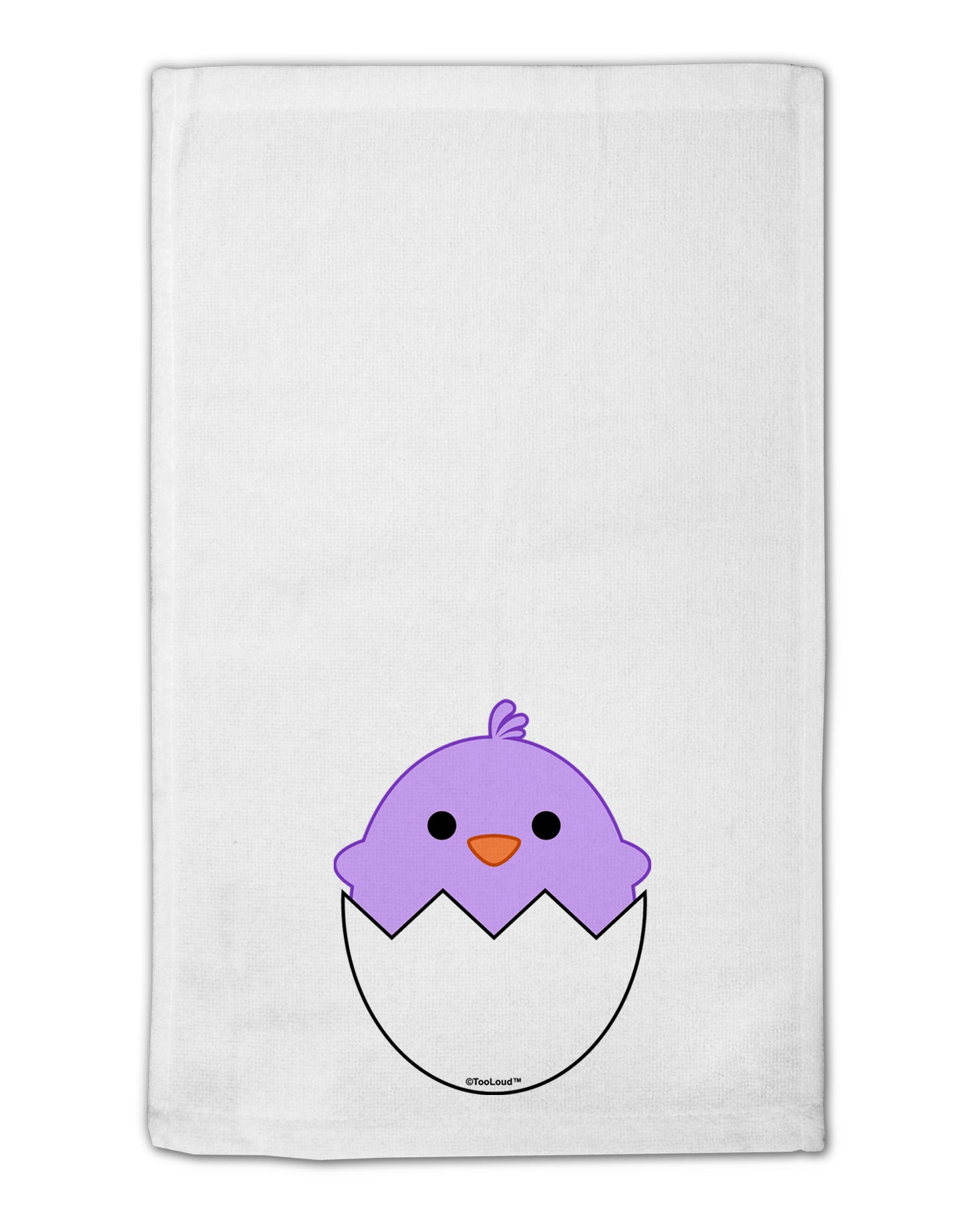 Cute Hatching Chick - Purple 11"x18" Dish Fingertip Towel by TooLoud-Fingertip Towel-TooLoud-White-Davson Sales