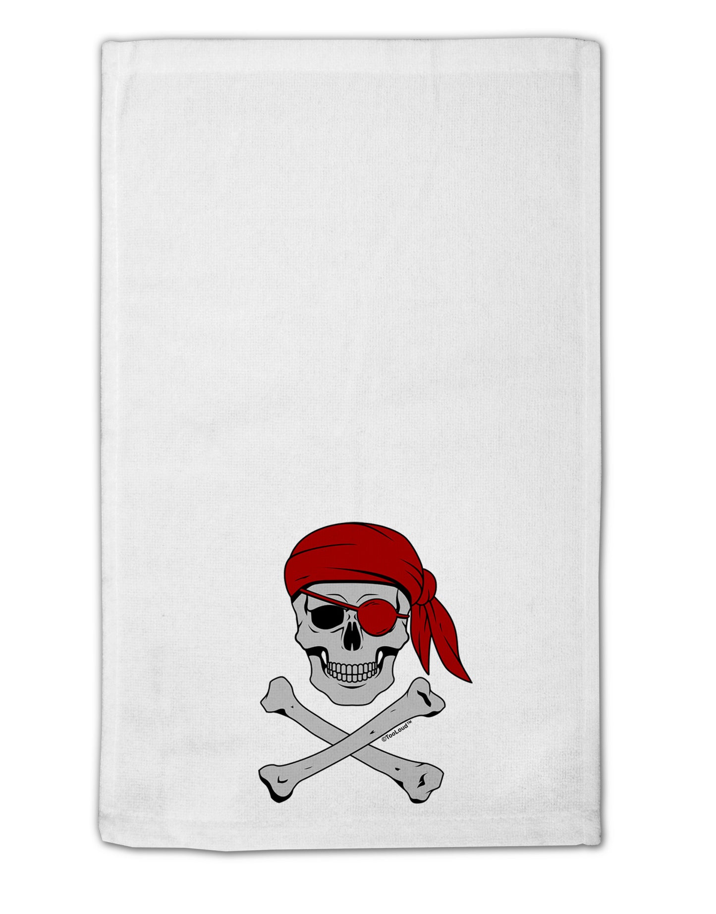 Pirate Skull 11"x18" Dish Fingertip Towel-Fingertip Towel-TooLoud-White-Davson Sales