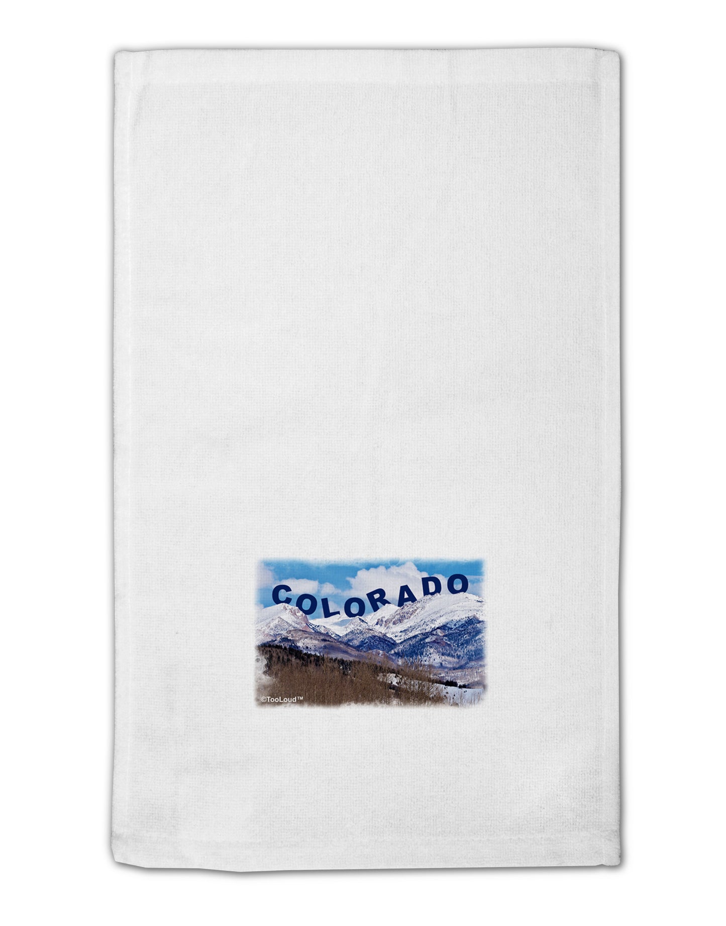 Pikes Peak Text 11"x18" Dish Fingertip Towel-Fingertip Towel-TooLoud-White-Davson Sales