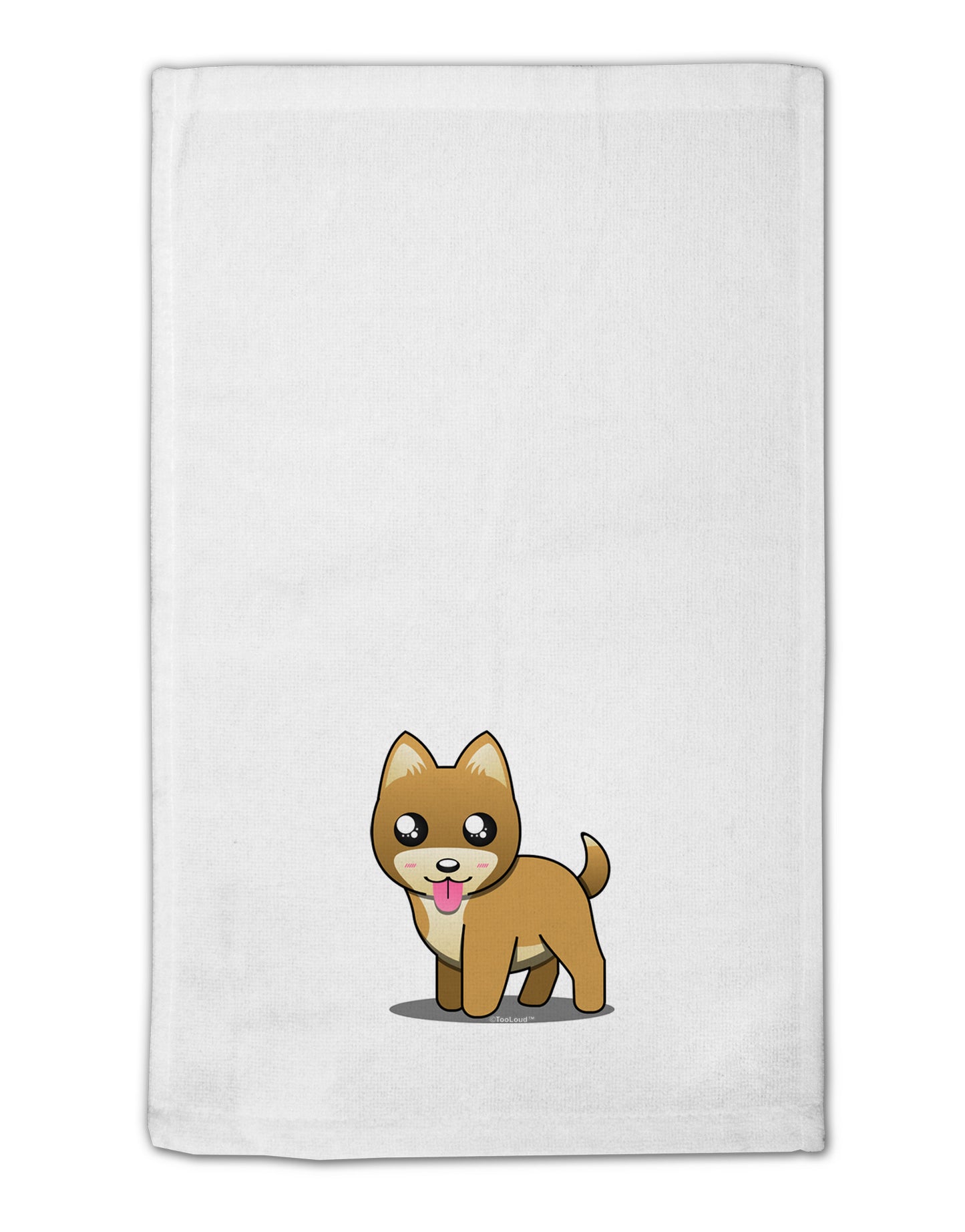 Kawaii Standing Puppy 11"x18" Dish Fingertip Towel-Fingertip Towel-TooLoud-White-Davson Sales