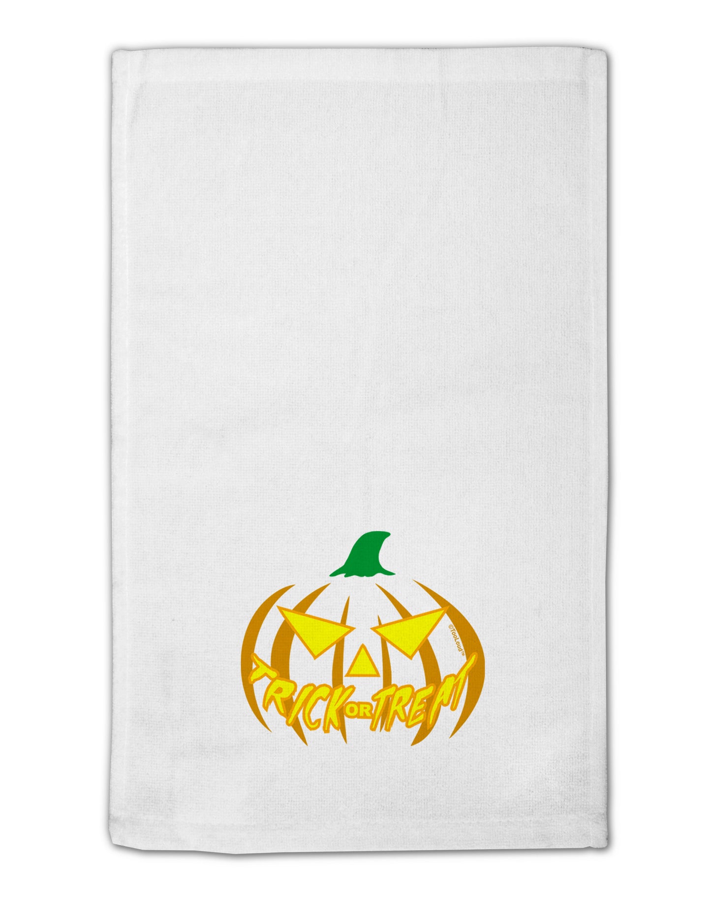 Trick or Treat Jack Yellow 11"x18" Dish Fingertip Towel-Fingertip Towel-TooLoud-White-Davson Sales