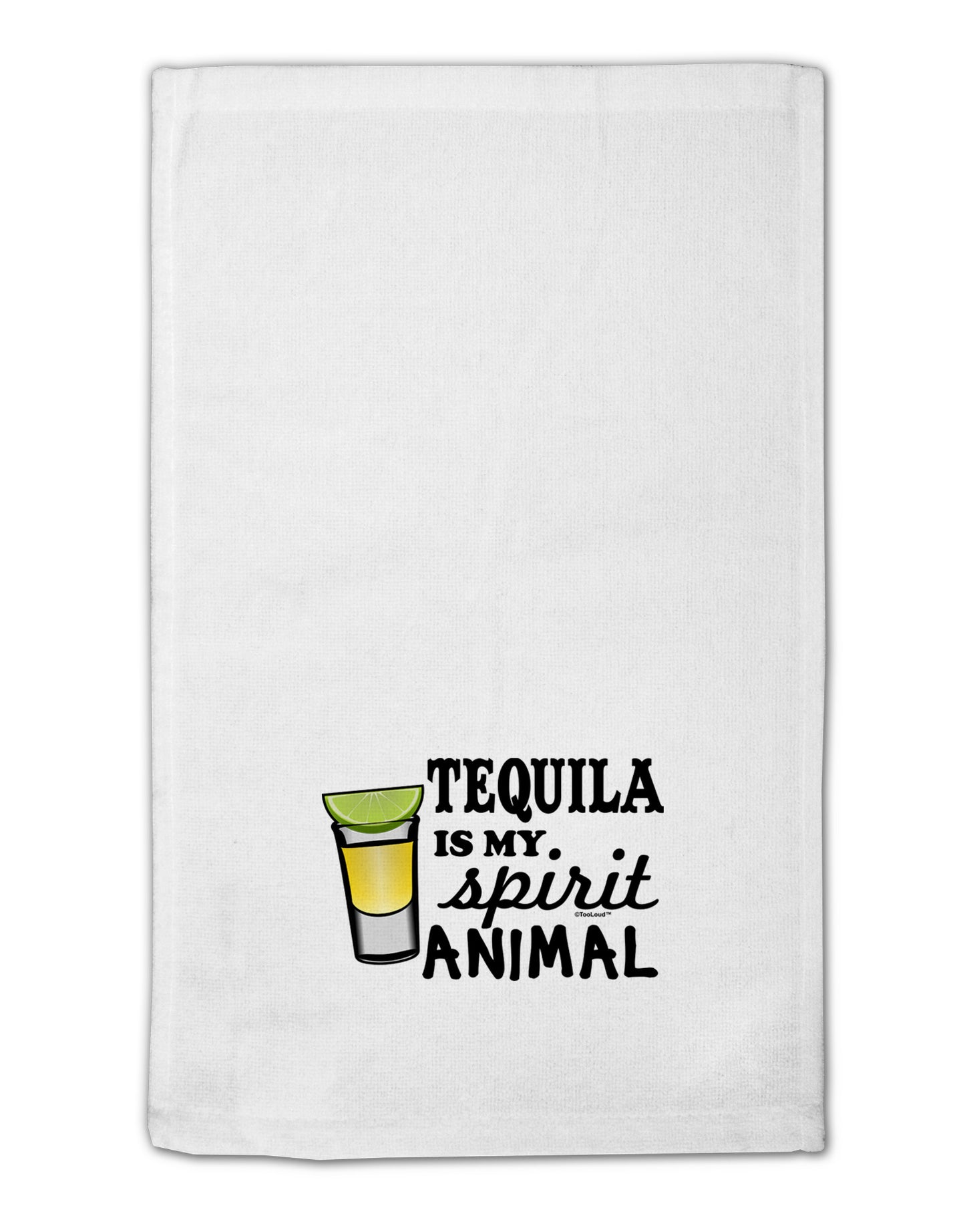 Tequila Is My Spirit Animal 11"x18" Dish Fingertip Towel-Fingertip Towel-TooLoud-White-Davson Sales