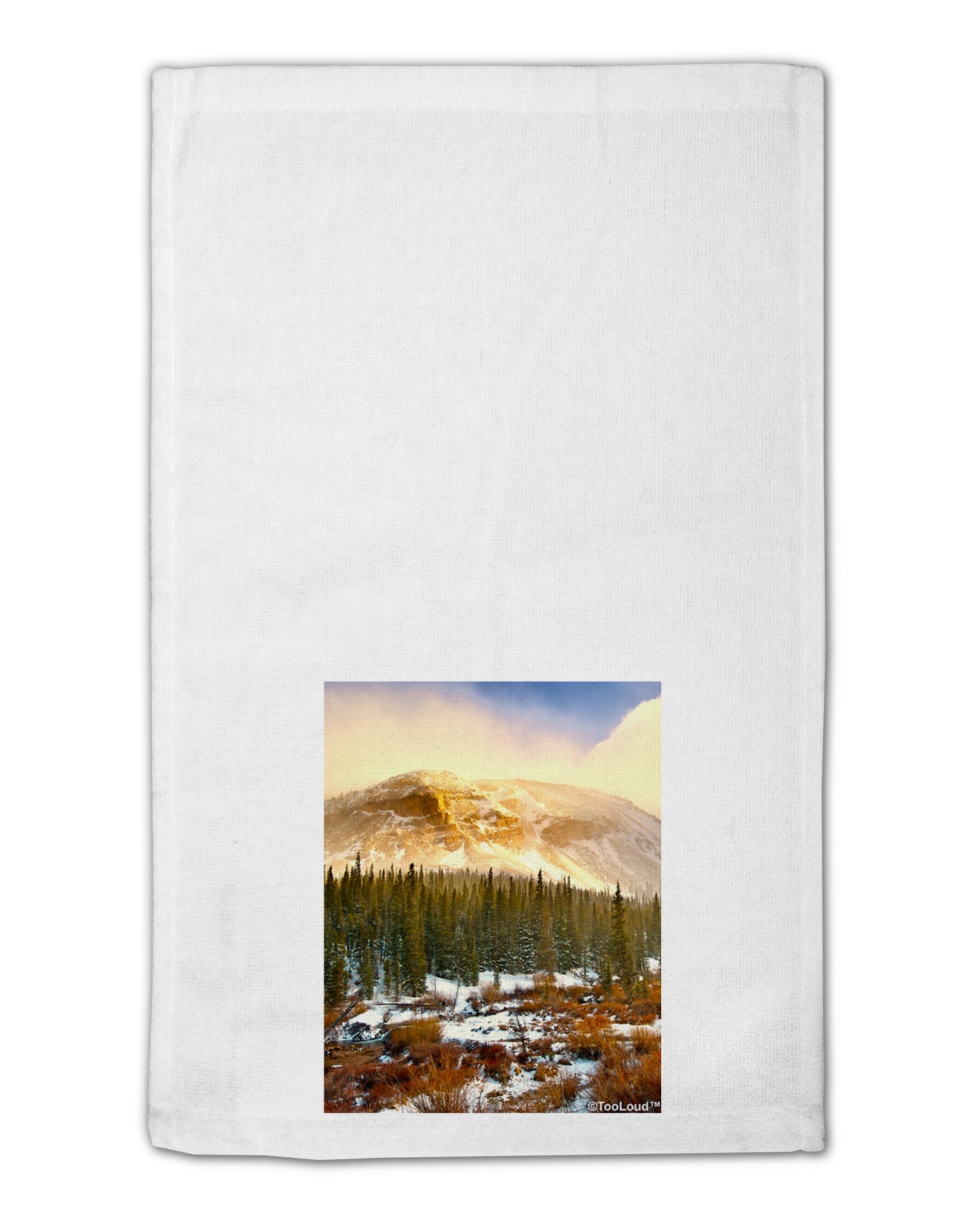 Nature Photography - Mountain Glow 11"x18" Dish Fingertip Towel by TooLoud-TooLoud-White-Davson Sales