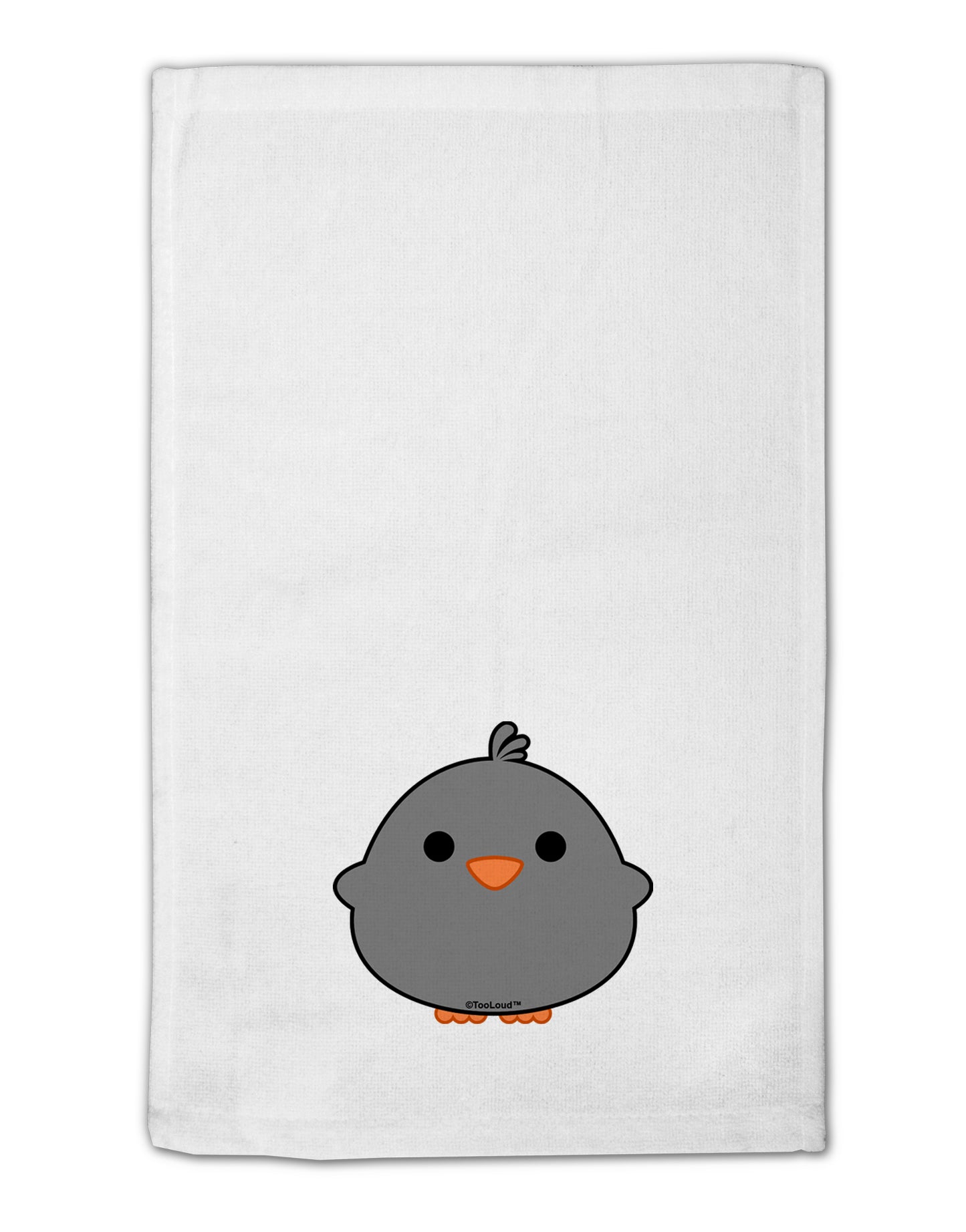 Cute Little Chick - Black 11"x18" Dish Fingertip Towel by TooLoud-Fingertip Towel-TooLoud-White-Davson Sales