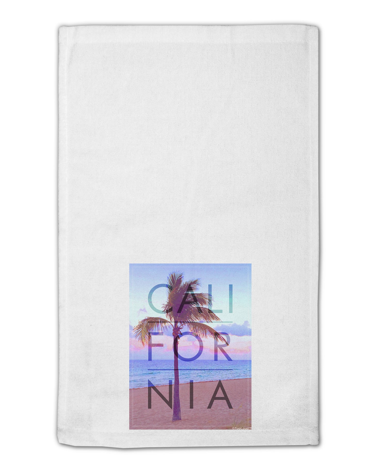 California Beach Filter 11"x18" Dish Fingertip Towel-Fingertip Towel-TooLoud-White-Davson Sales