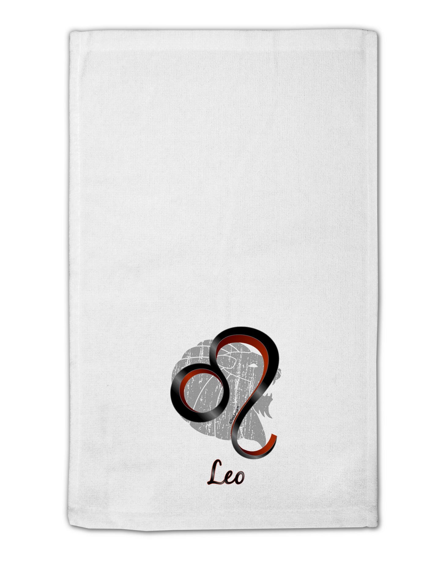 Leo Symbol 11"x18" Dish Fingertip Towel-Fingertip Towel-TooLoud-White-Davson Sales