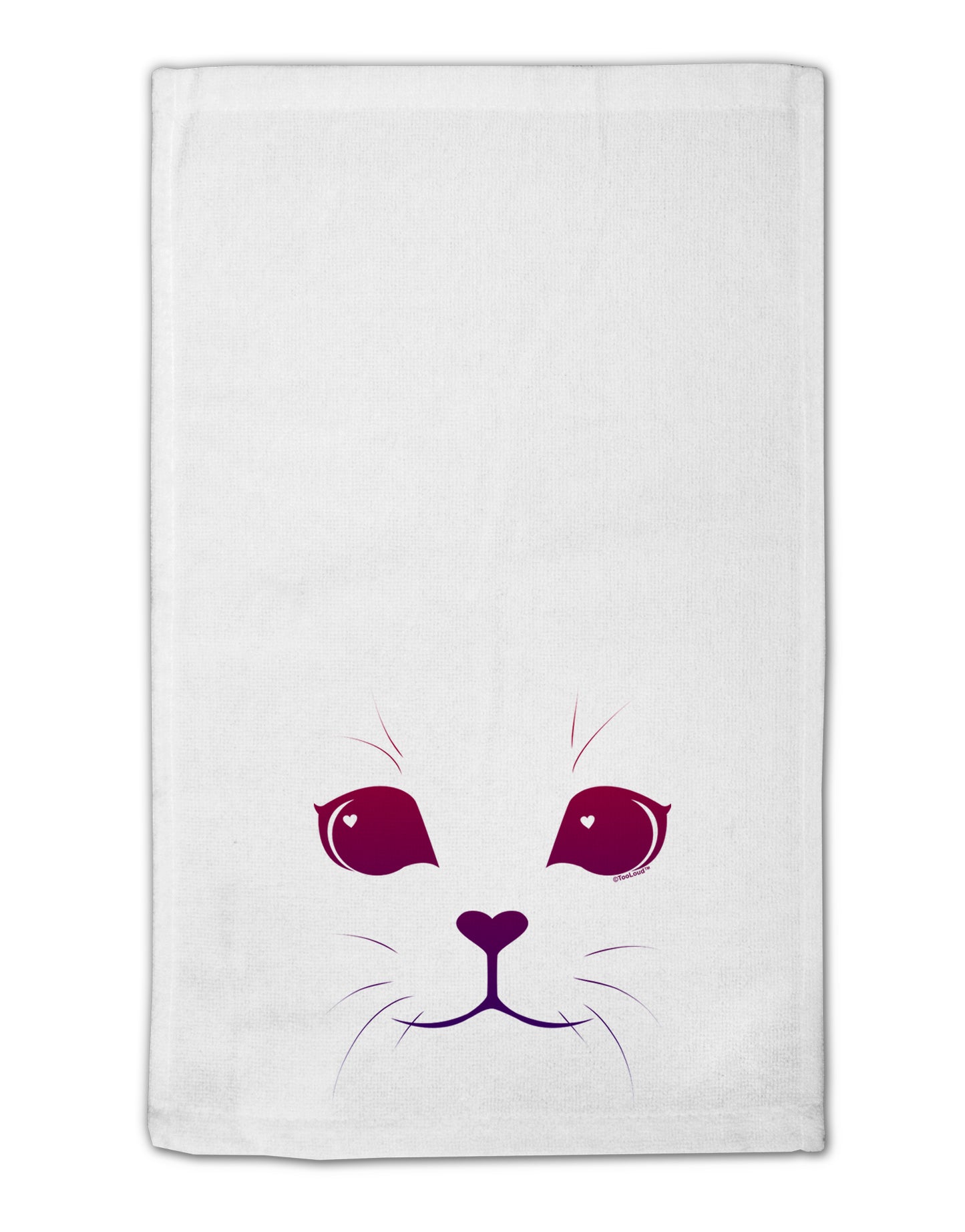 Heart Kitten 11"x18" Dish Fingertip Towel by TooLoud-Fingertip Towel-TooLoud-White-Davson Sales