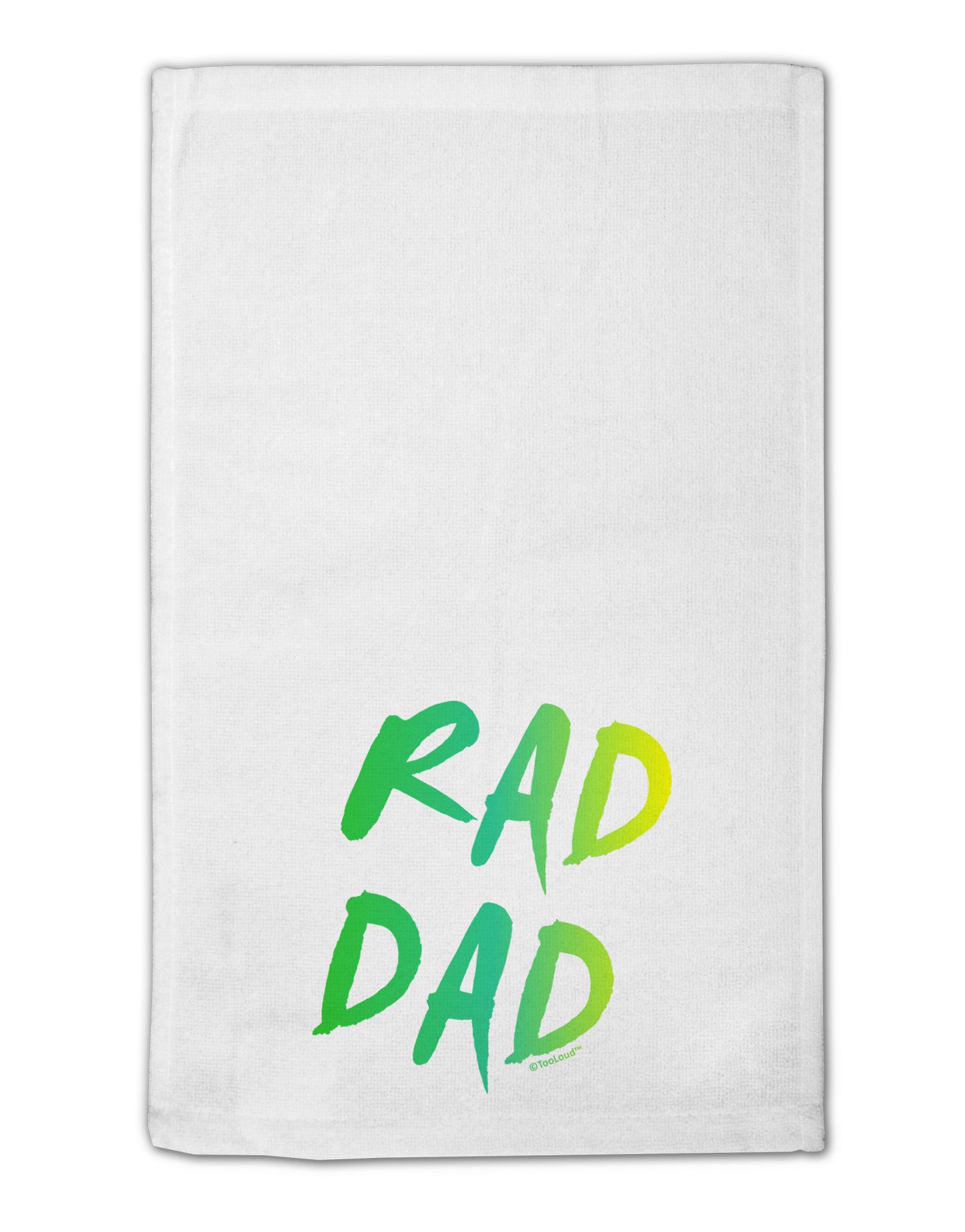 Rad Dad Design - 80s Neon 11"x18" Dish Fingertip Towel-Fingertip Towel-TooLoud-White-Davson Sales