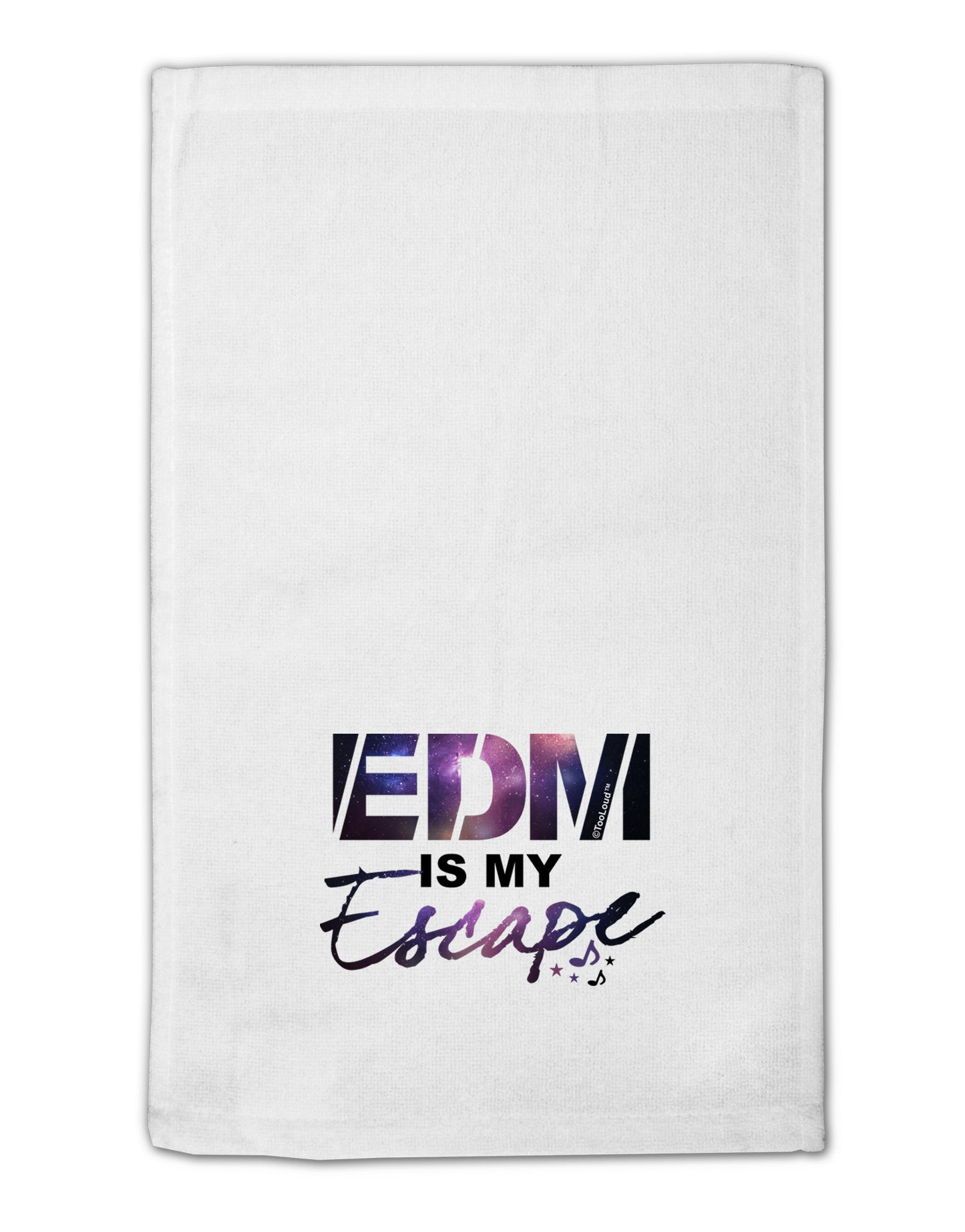 EDM Is My Escape 11"x18" Dish Fingertip Towel-Fingertip Towel-TooLoud-White-Davson Sales