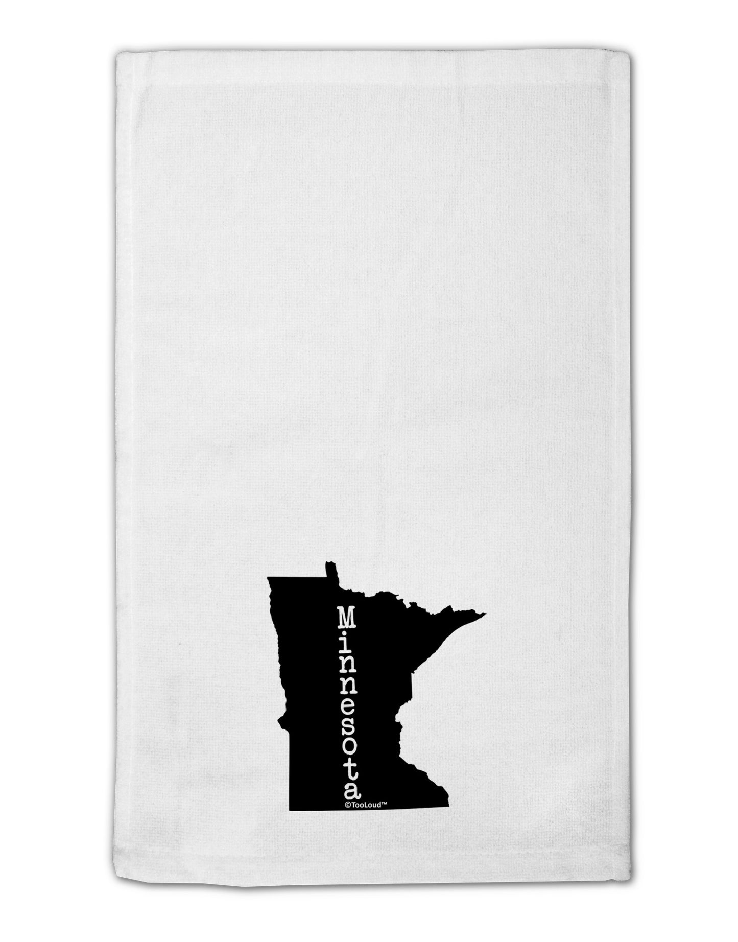 Minnesota - United States Shape 11"x18" Dish Fingertip Towel-Fingertip Towel-TooLoud-White-Davson Sales