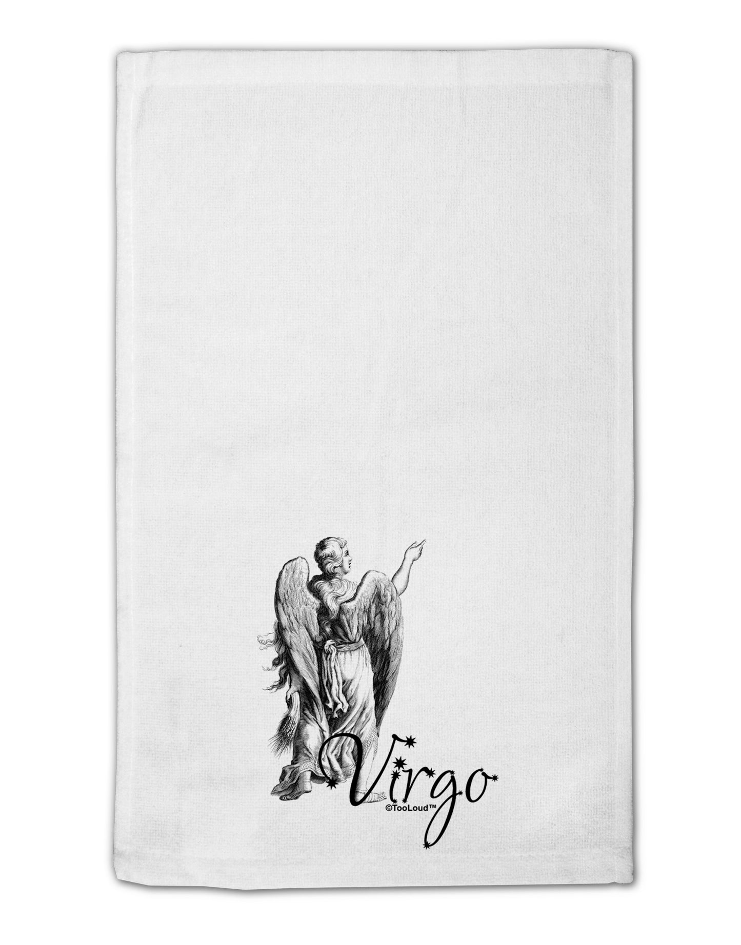 Virgo Illustration 11"x18" Dish Fingertip Towel-Fingertip Towel-TooLoud-White-Davson Sales
