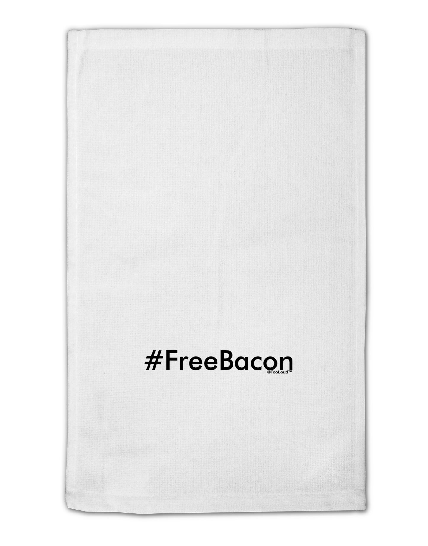Hashtag Free Bacon 11"x18" Dish Fingertip Towel-Fingertip Towel-TooLoud-White-Davson Sales