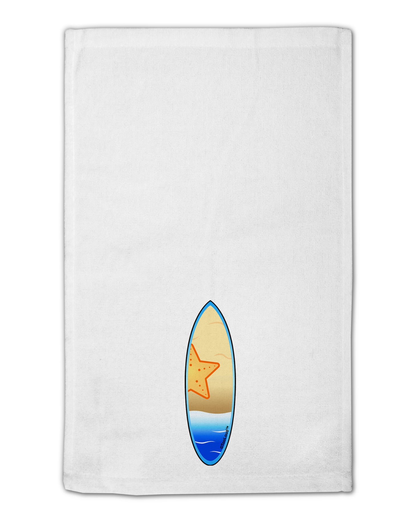 Starfish Surfboard 11"x18" Dish Fingertip Towel by TooLoud-Fingertip Towel-TooLoud-White-Davson Sales
